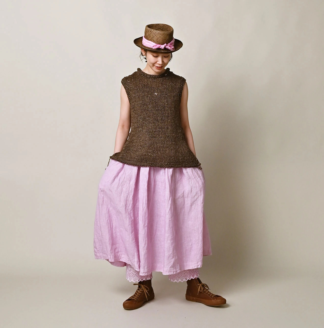 45R(フォーティファイブアール) |ざっくりリネンのベスト