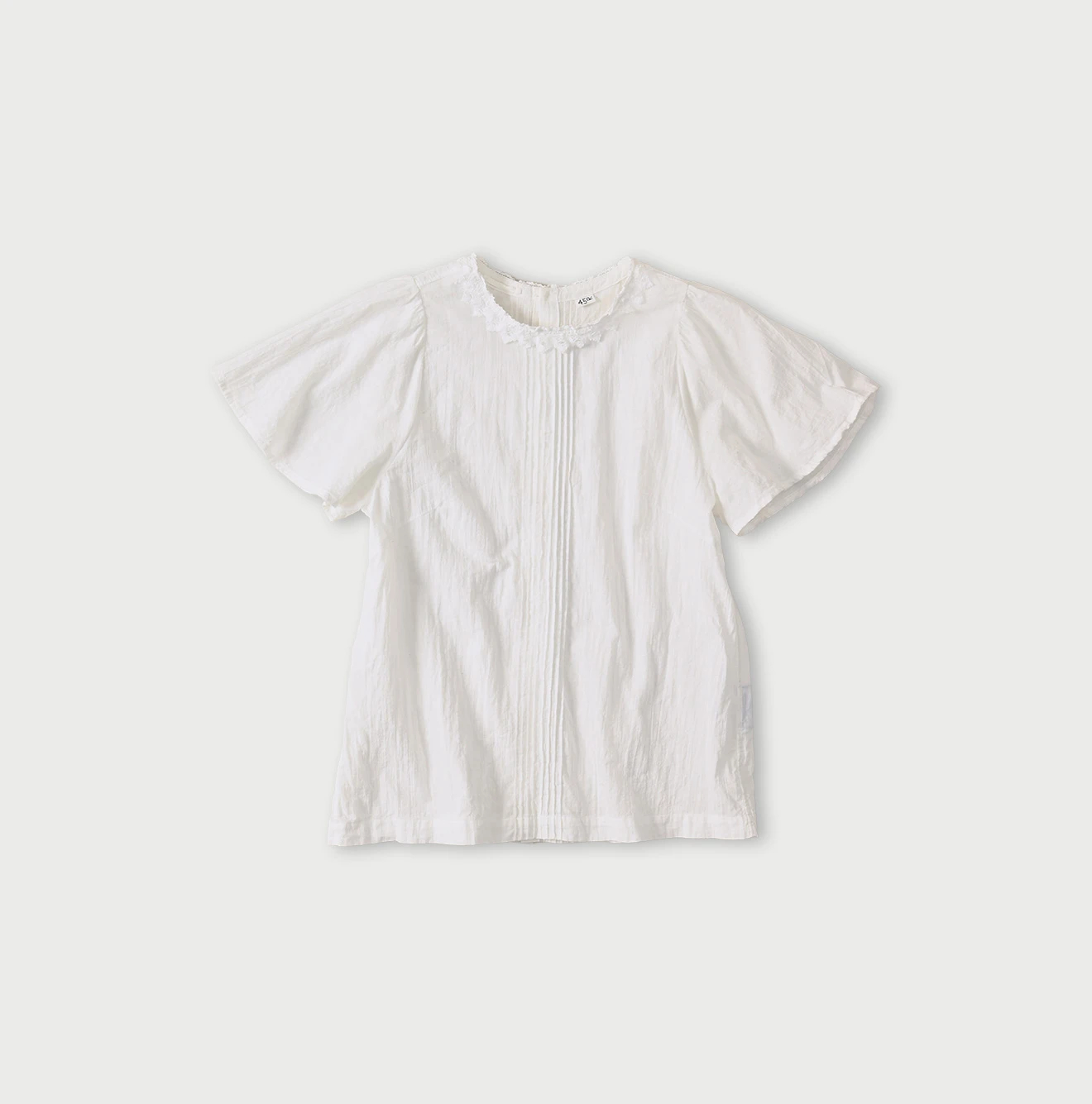 45R(フォーティファイブアール) |インドカディのピンタックレースブラウス