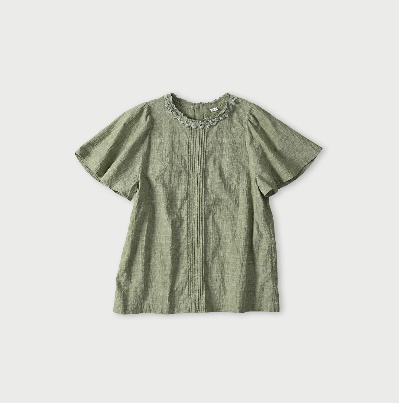 45R(フォーティファイブアール) |インドカディのピンタックレースブラウス