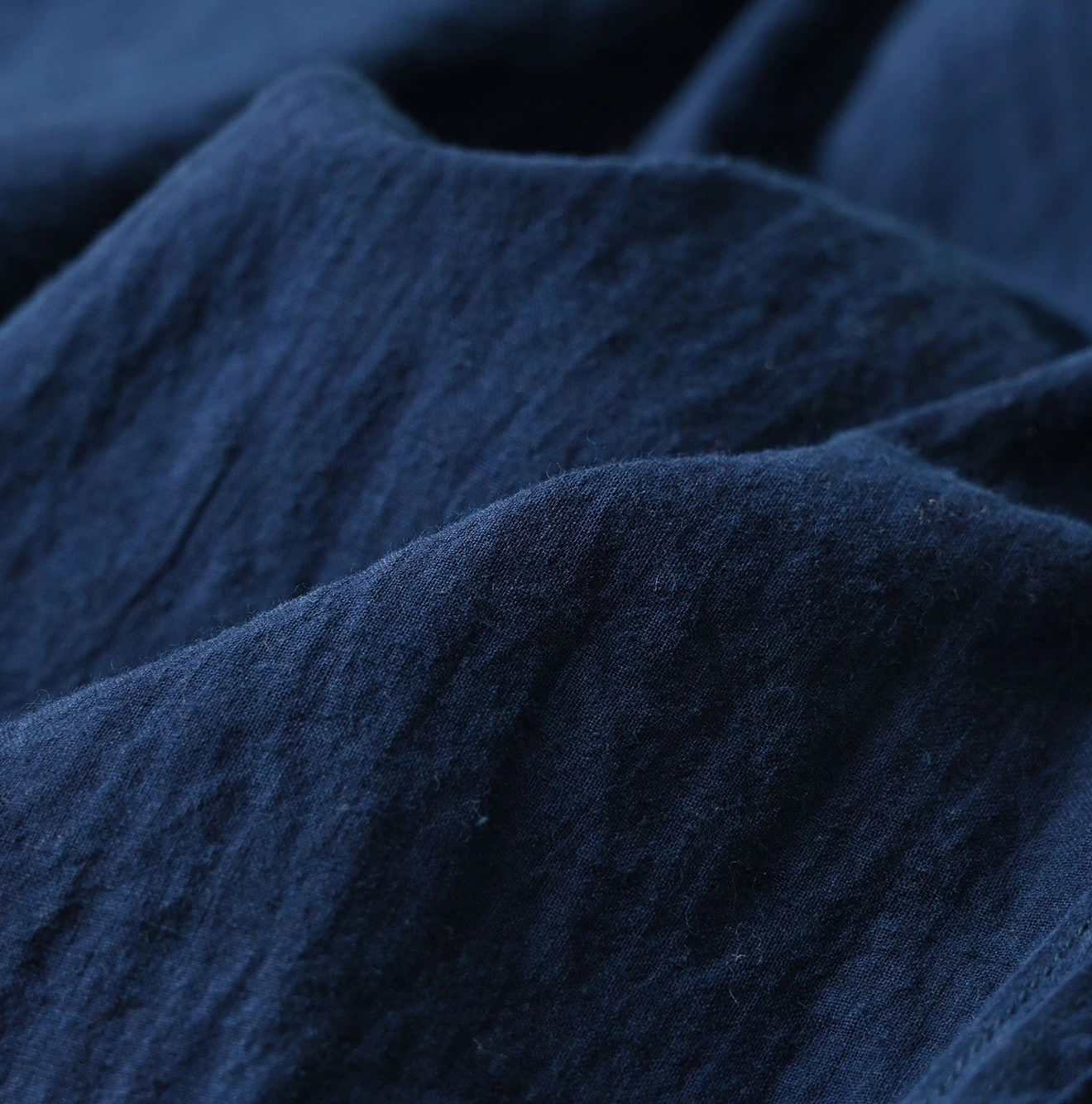 45R(フォーティファイブアール) |インドカディのピンタックレースブラウス（藍）