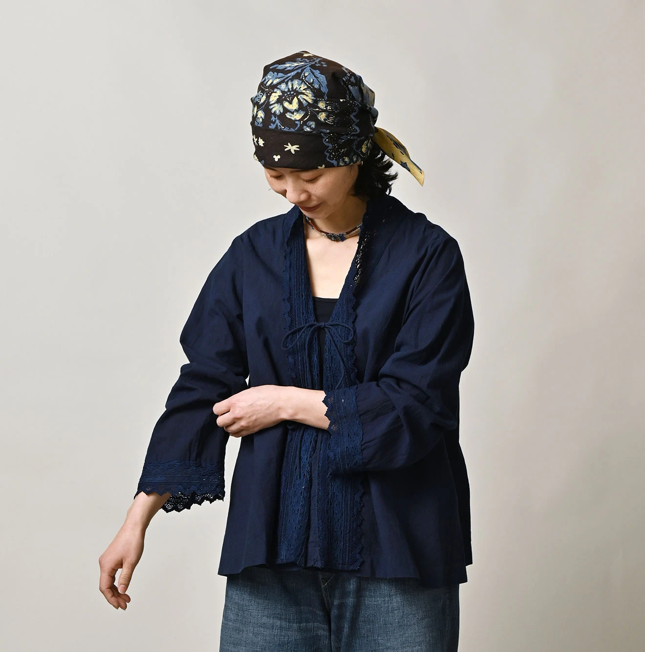 45R(フォーティファイブアール) |インドカディのレースカシュクール（藍）