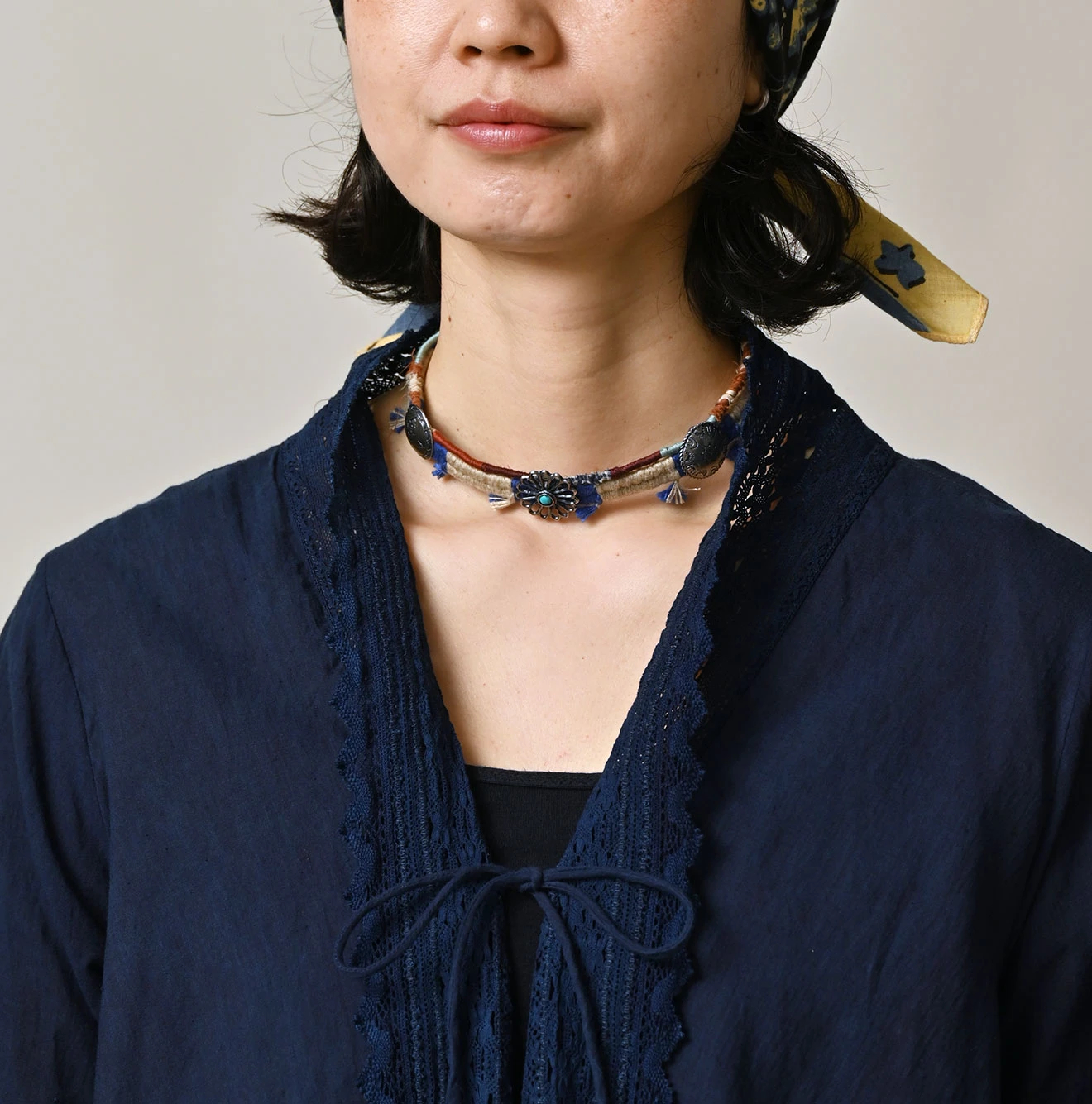 45R(フォーティファイブアール) |インドカディのレースカシュクール（藍）