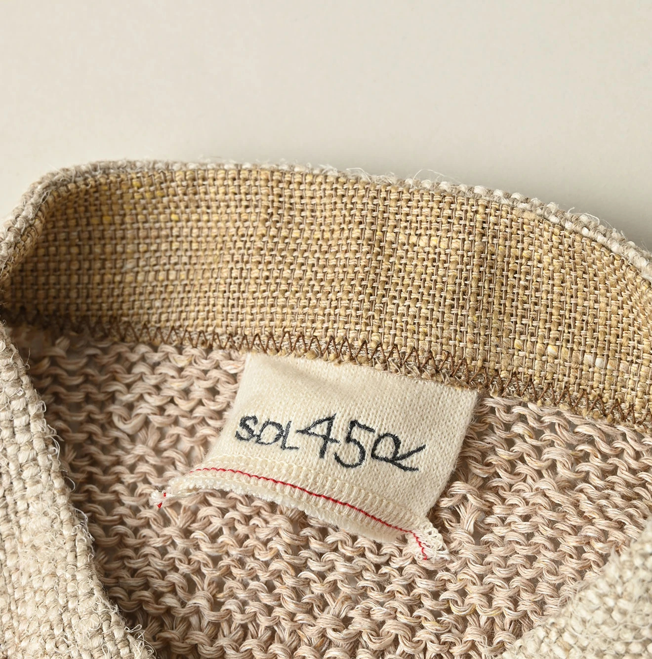 45R(フォーティファイブアール) |リネンギマのパッチワークヘンリー（ホワイトトップ）