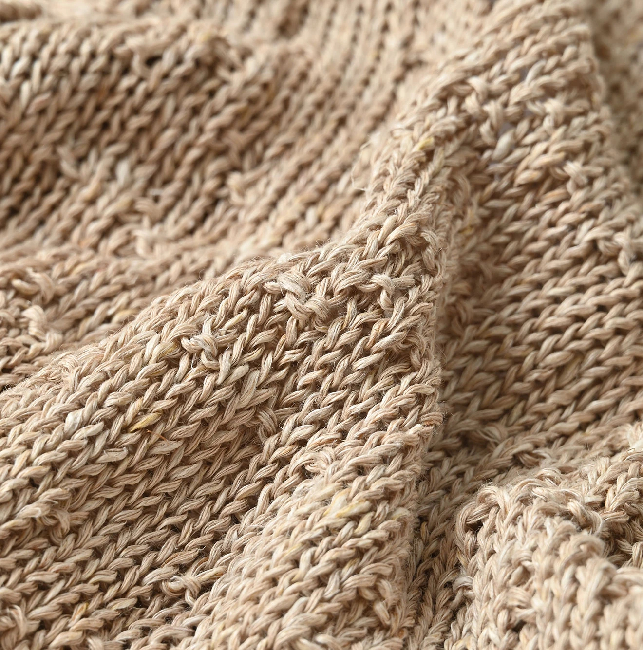 45R(フォーティファイブアール) |リネンギマのパッチワークロングカーディガン（ホワイトトップ）