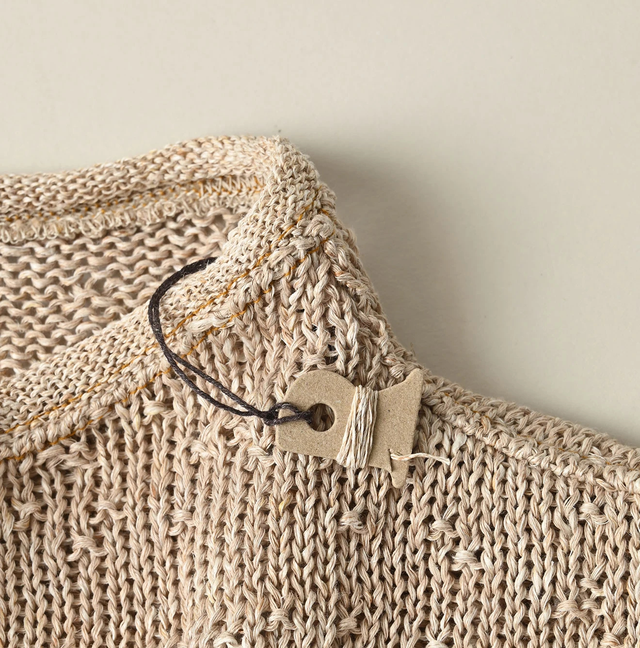 45R(フォーティファイブアール) |リネンギマの908パッチワーク馬セーター（ホワイトトップ）