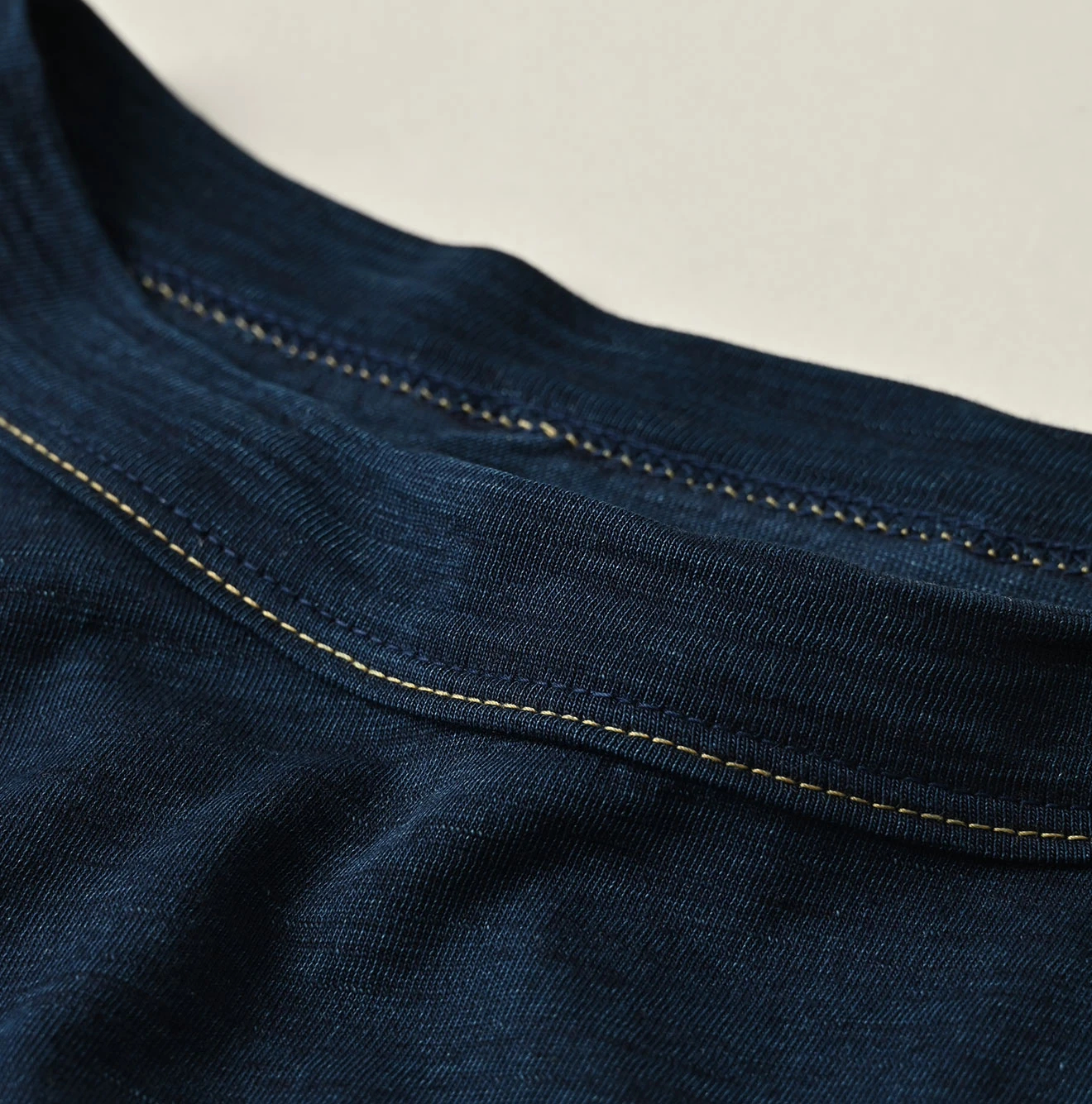 45R(フォーティファイブアール) |天竺のパフドレス（インディゴ）