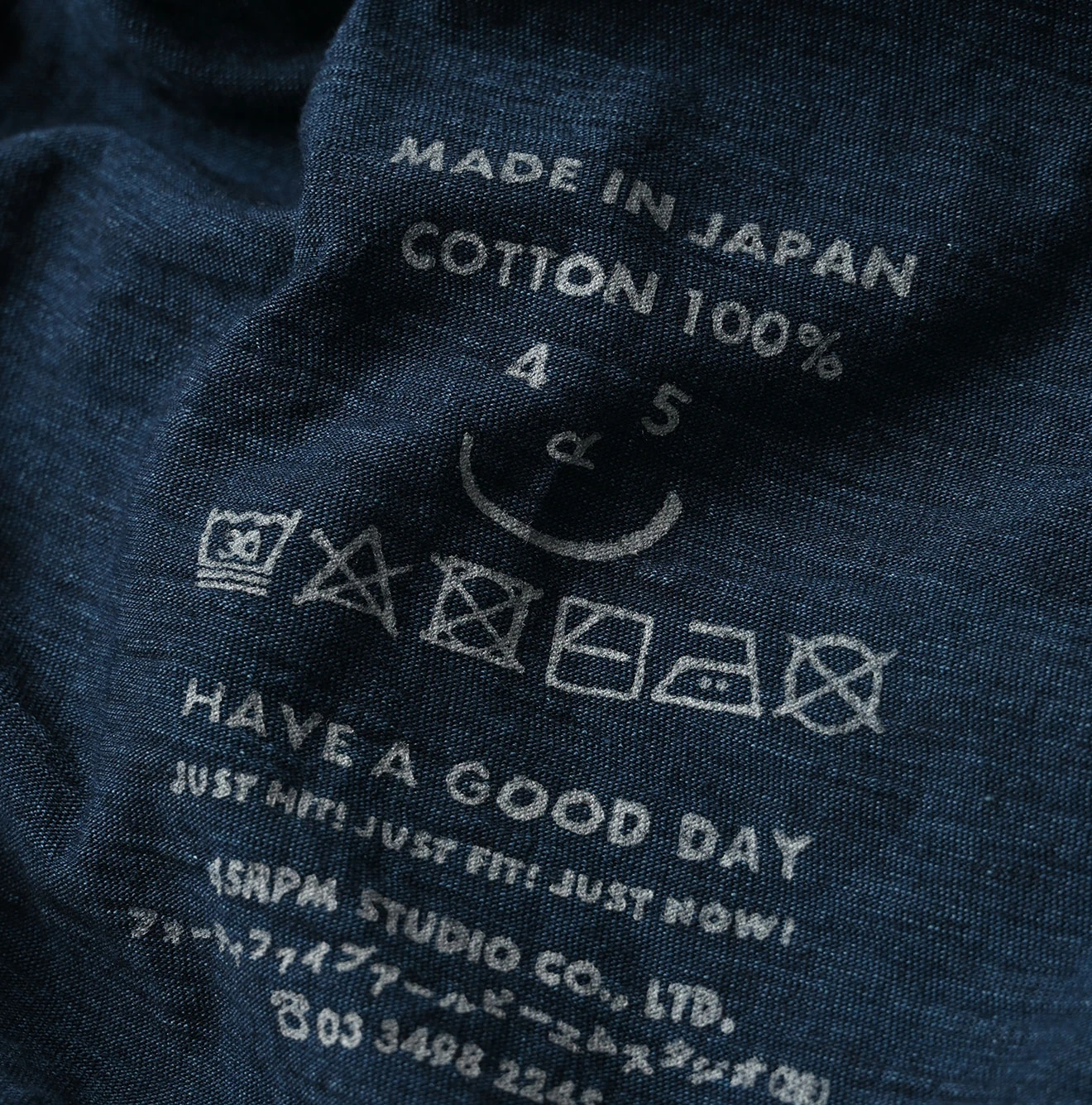 45R(フォーティファイブアール) |天竺のパフドレス（インディゴ）