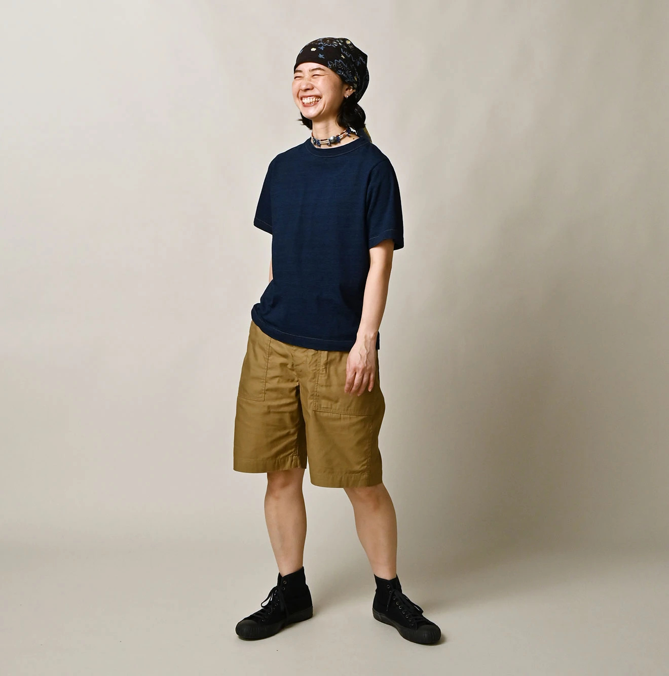 45R（フォーティファイブアール）| 天竺の908 45星Tシャツ（インディゴ