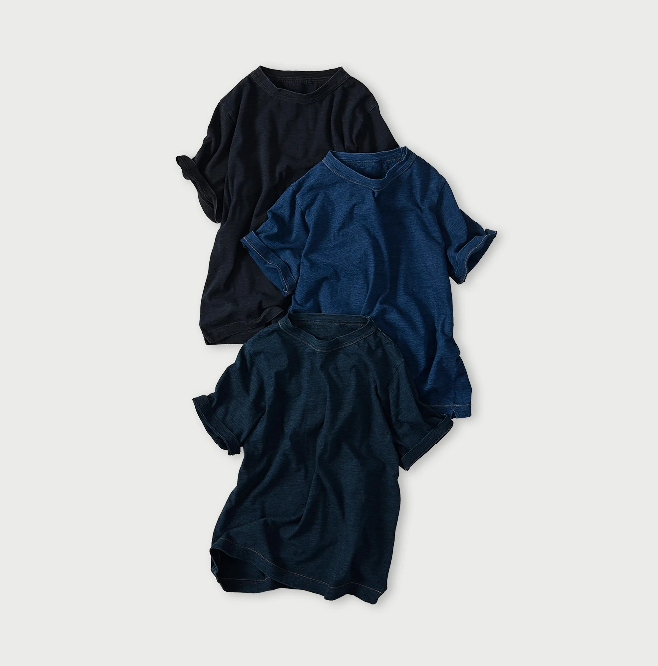 45R（フォーティファイブアール）| 天竺の908 45星Tシャツ（インディゴ