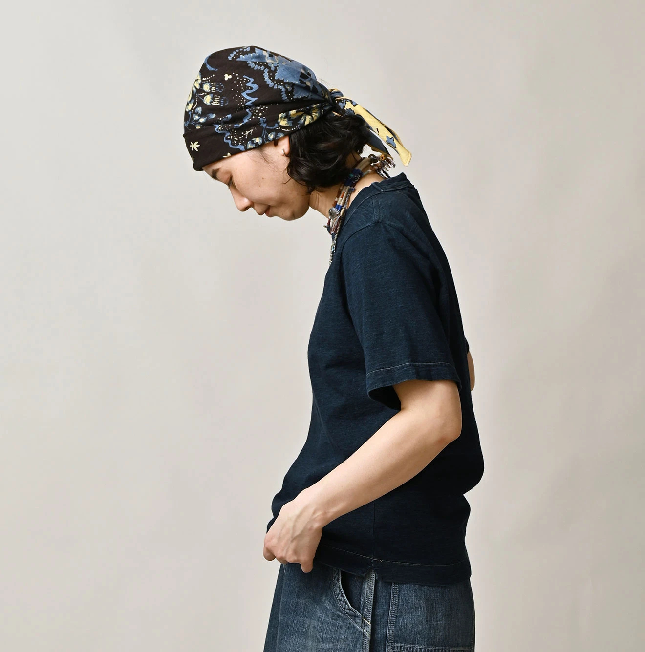 45R（フォーティファイブアール）| 天竺の908 45星Tシャツ（インディゴ