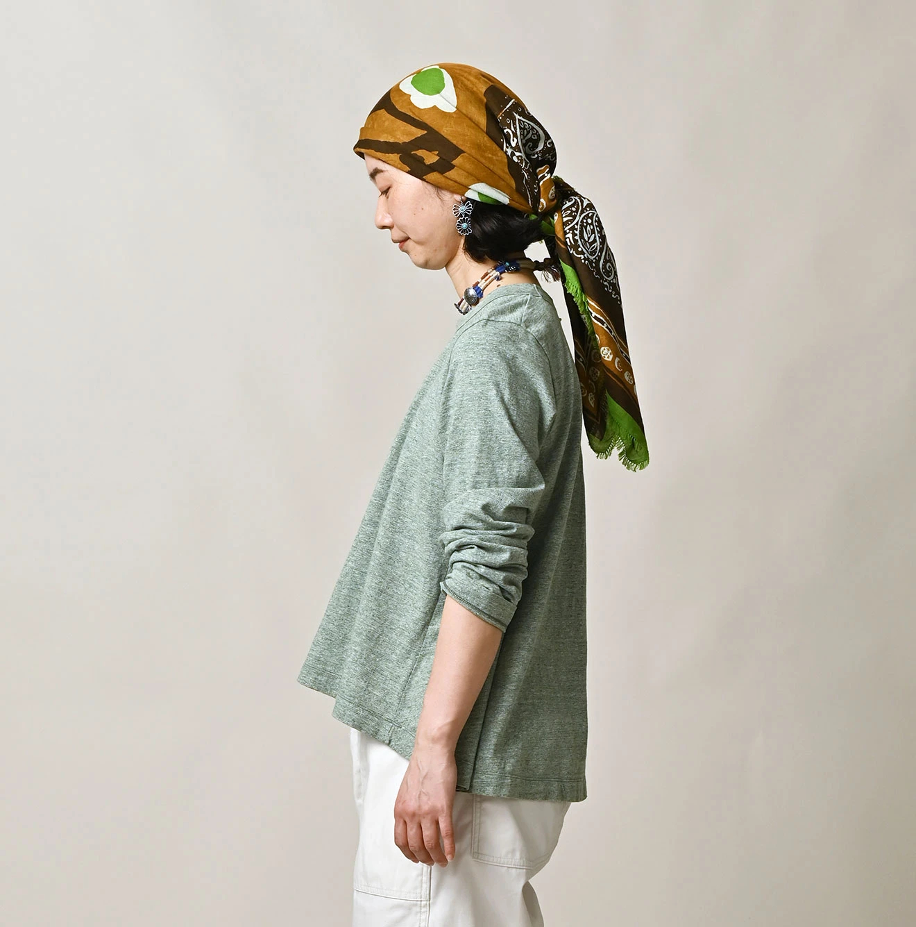 45R(フォーティファイブアール) |天竺のフレアTシャツ（トップ）