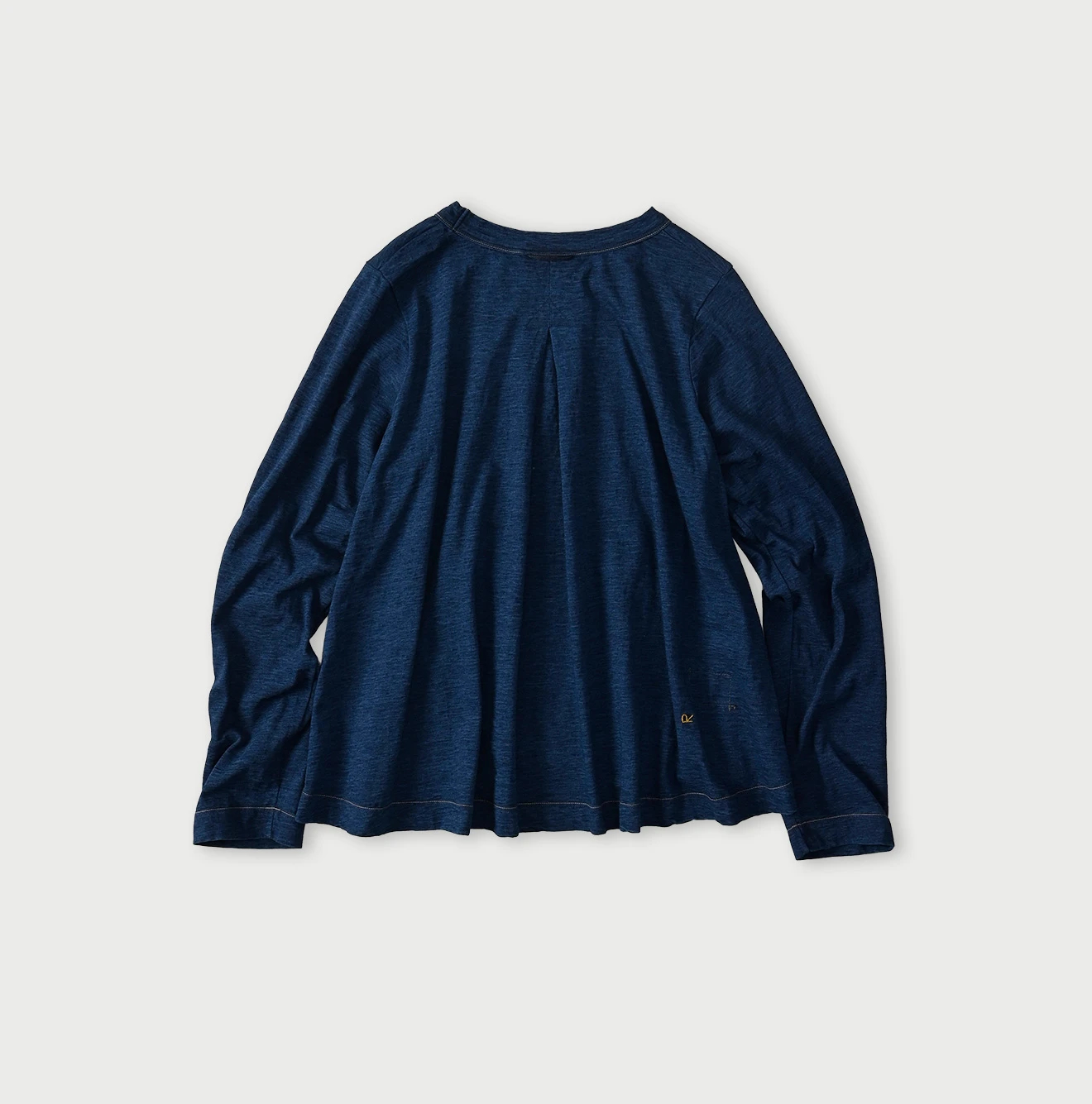 45R(フォーティファイブアール) |天竺のフレアTシャツ（インディゴ 濃）