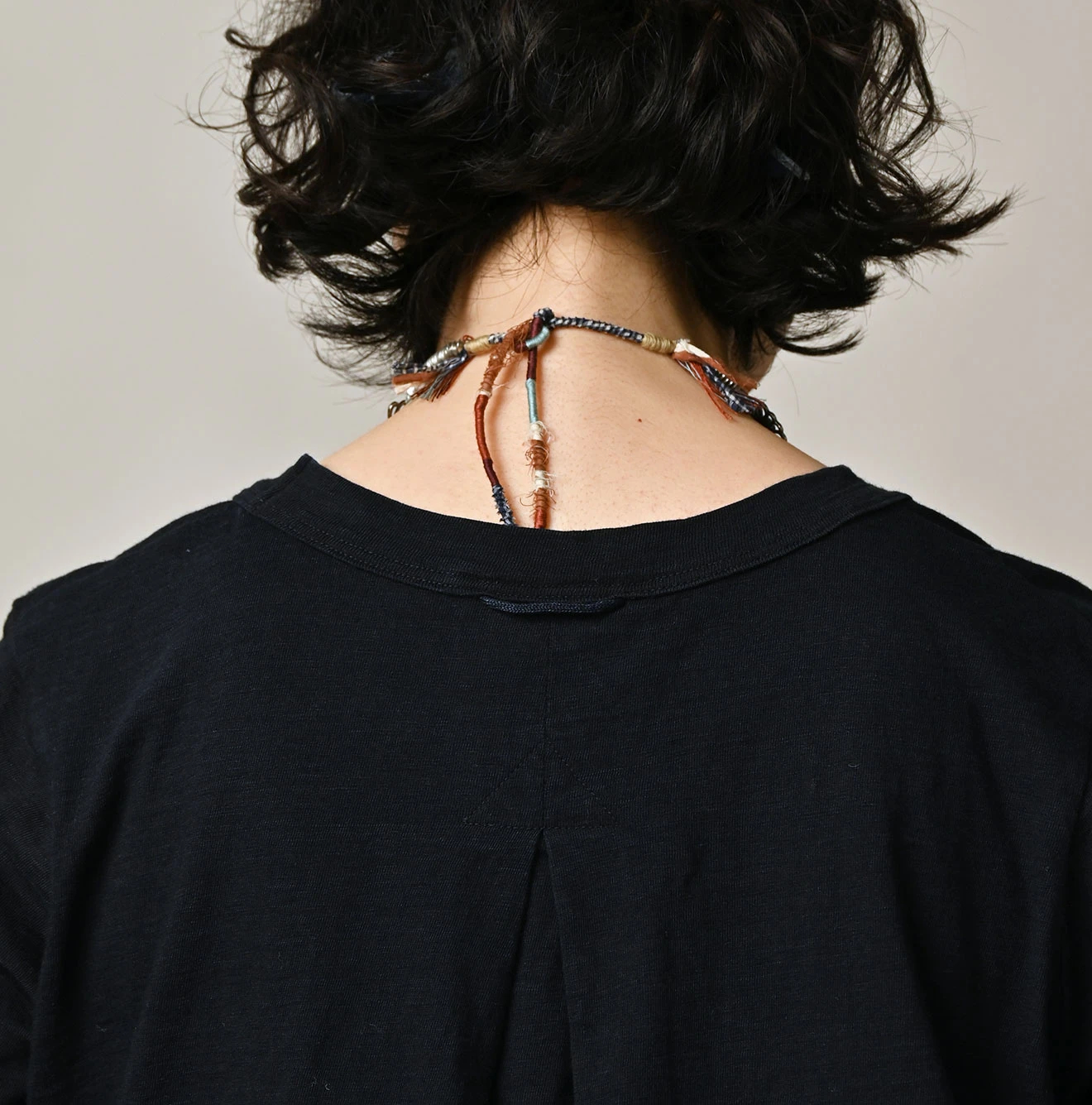 45R(フォーティファイブアール) |天竺のフレアTシャツ（インディゴ 濃）