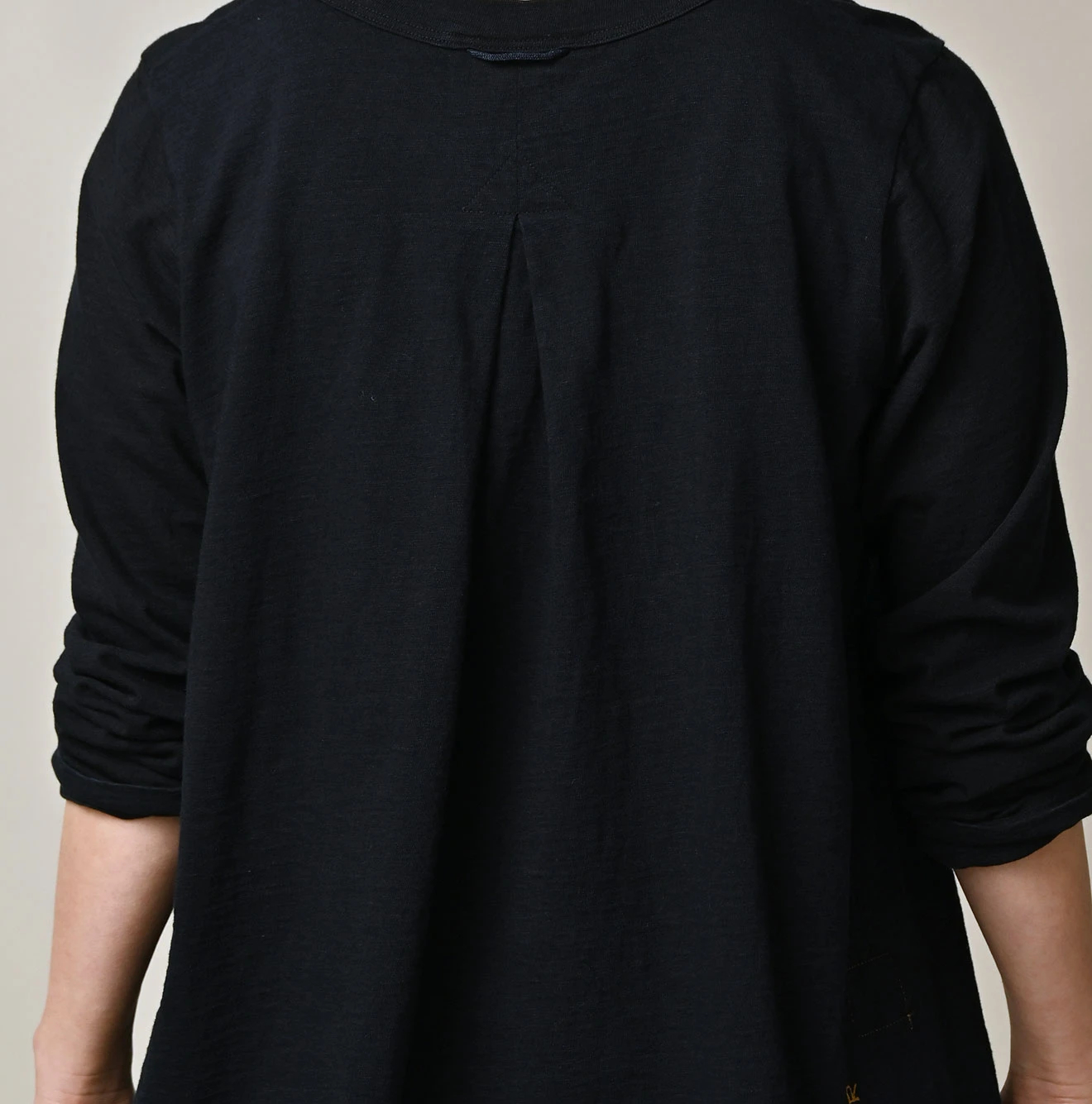 45R(フォーティファイブアール) |天竺のフレアTシャツ（インディゴ 濃）