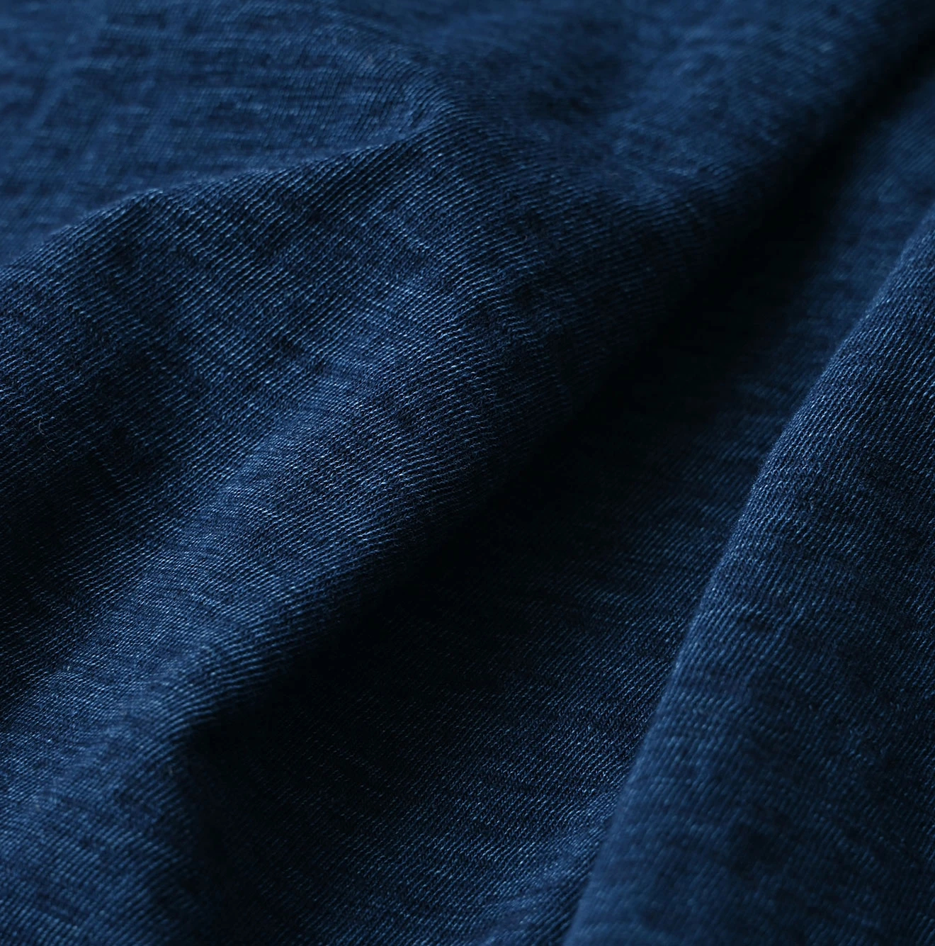 45R(フォーティファイブアール) |天竺のフレアTシャツ（インディゴ 濃）