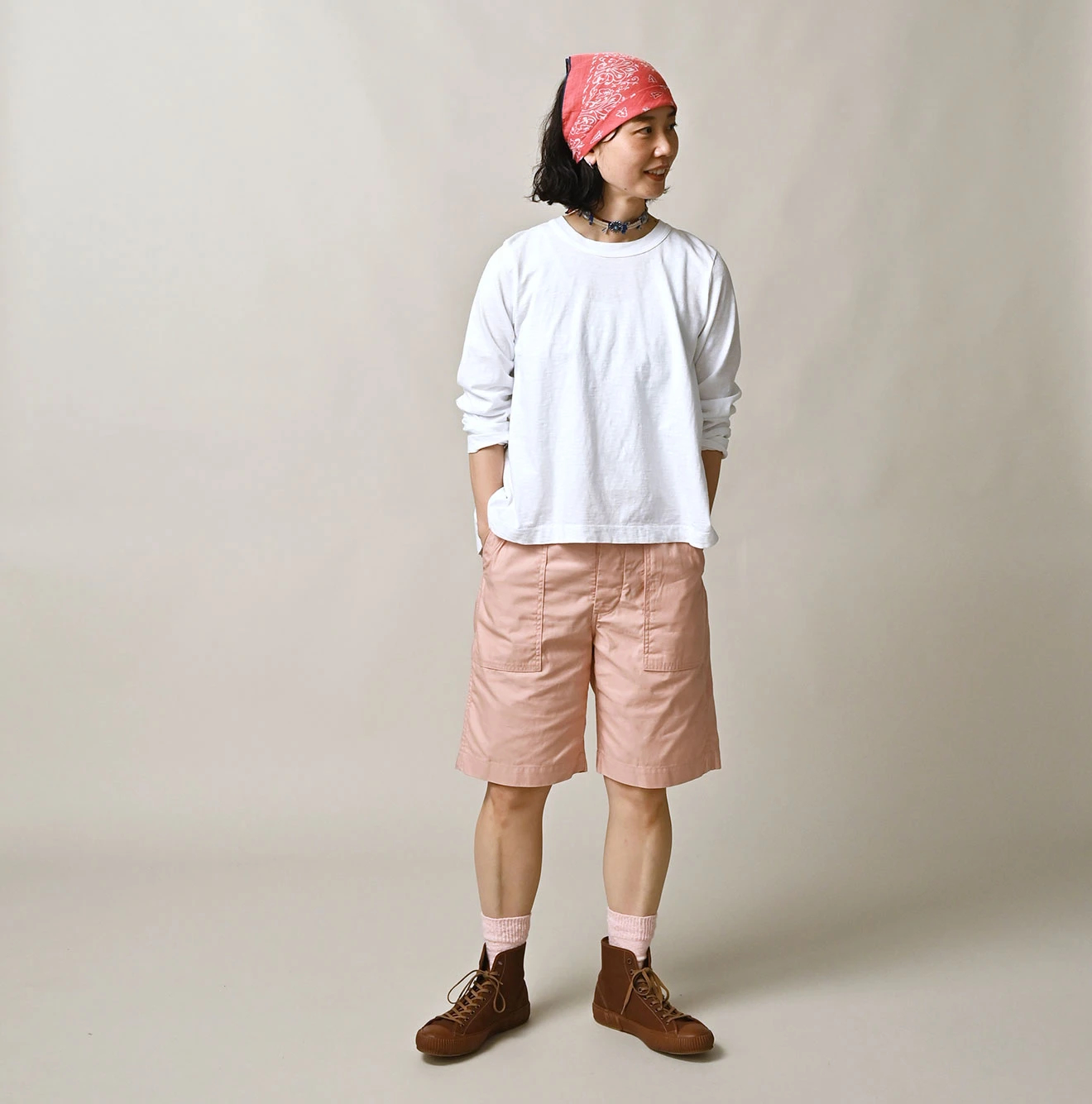 45R(フォーティファイブアール) |天竺のフレアTシャツ