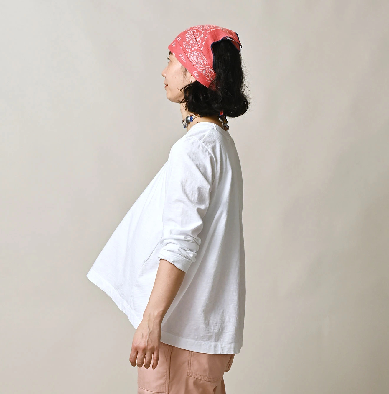 45R(フォーティファイブアール) |天竺のフレアTシャツ