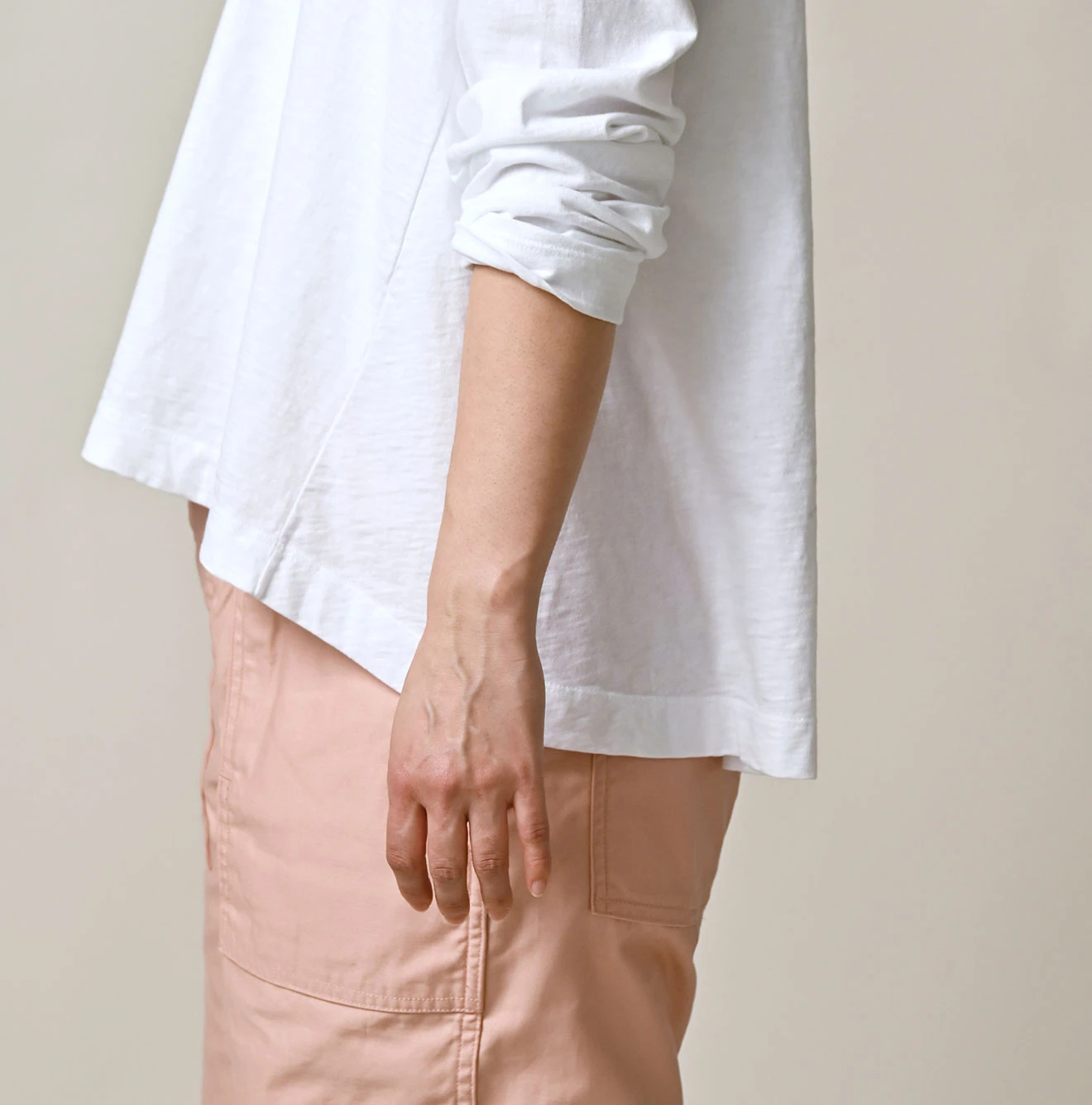 45R(フォーティファイブアール) |天竺のフレアTシャツ