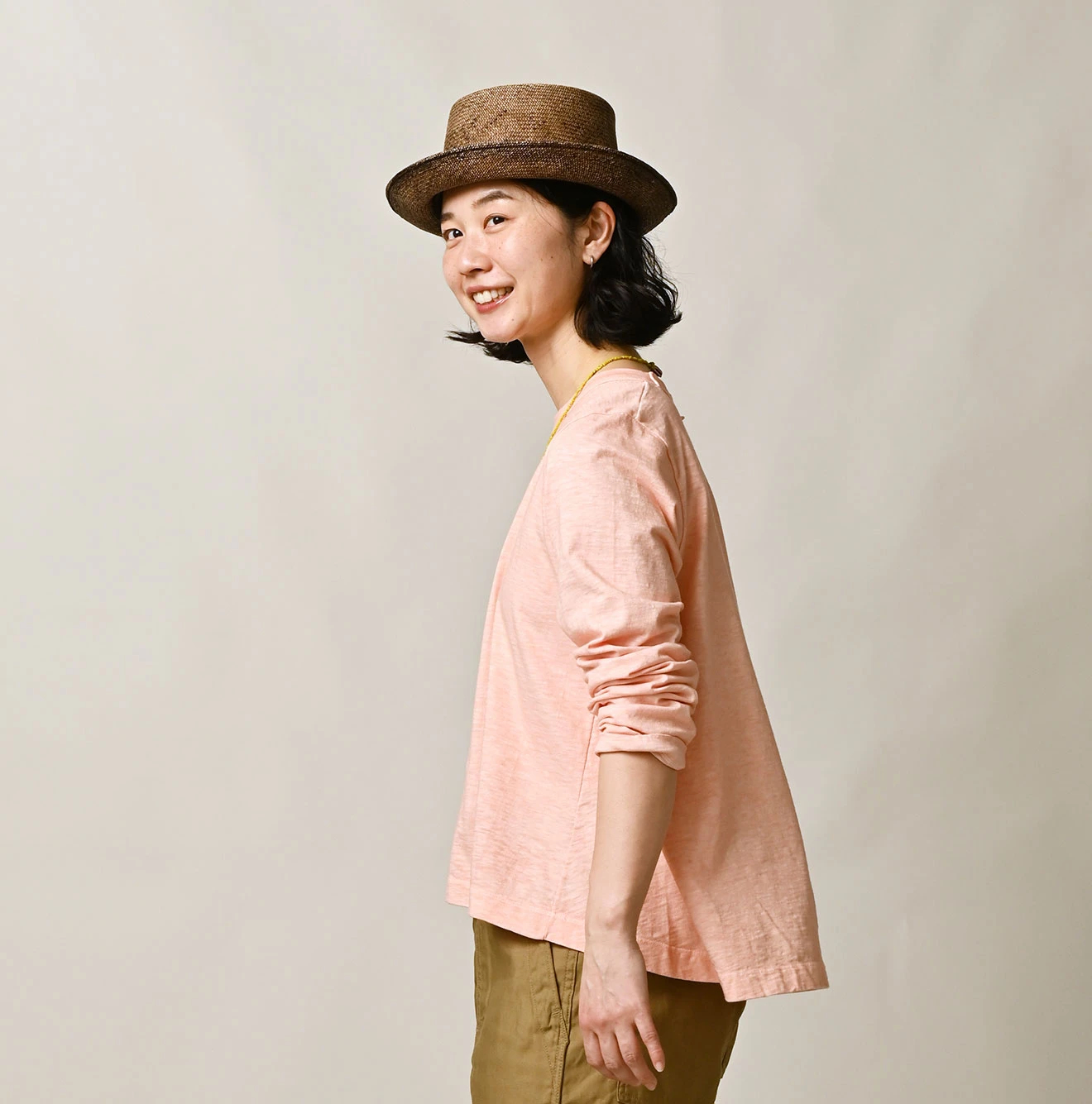 45R(フォーティファイブアール) |天竺のフレアTシャツ（45草染）