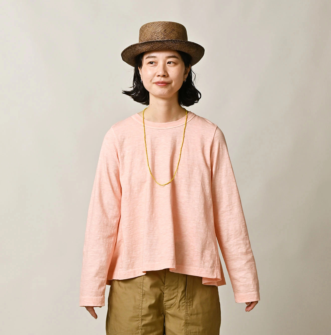 45R(フォーティファイブアール) |天竺のフレアTシャツ（45草染）