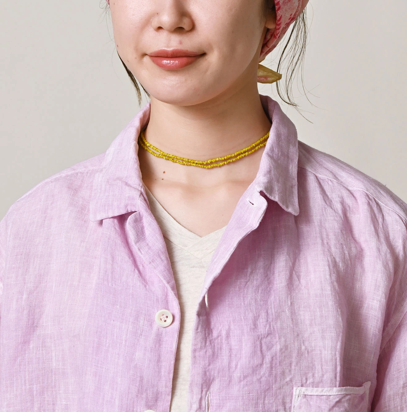 45R(フォーティファイブアール) |インドリネンの908マーチャルシャツ（45草染）