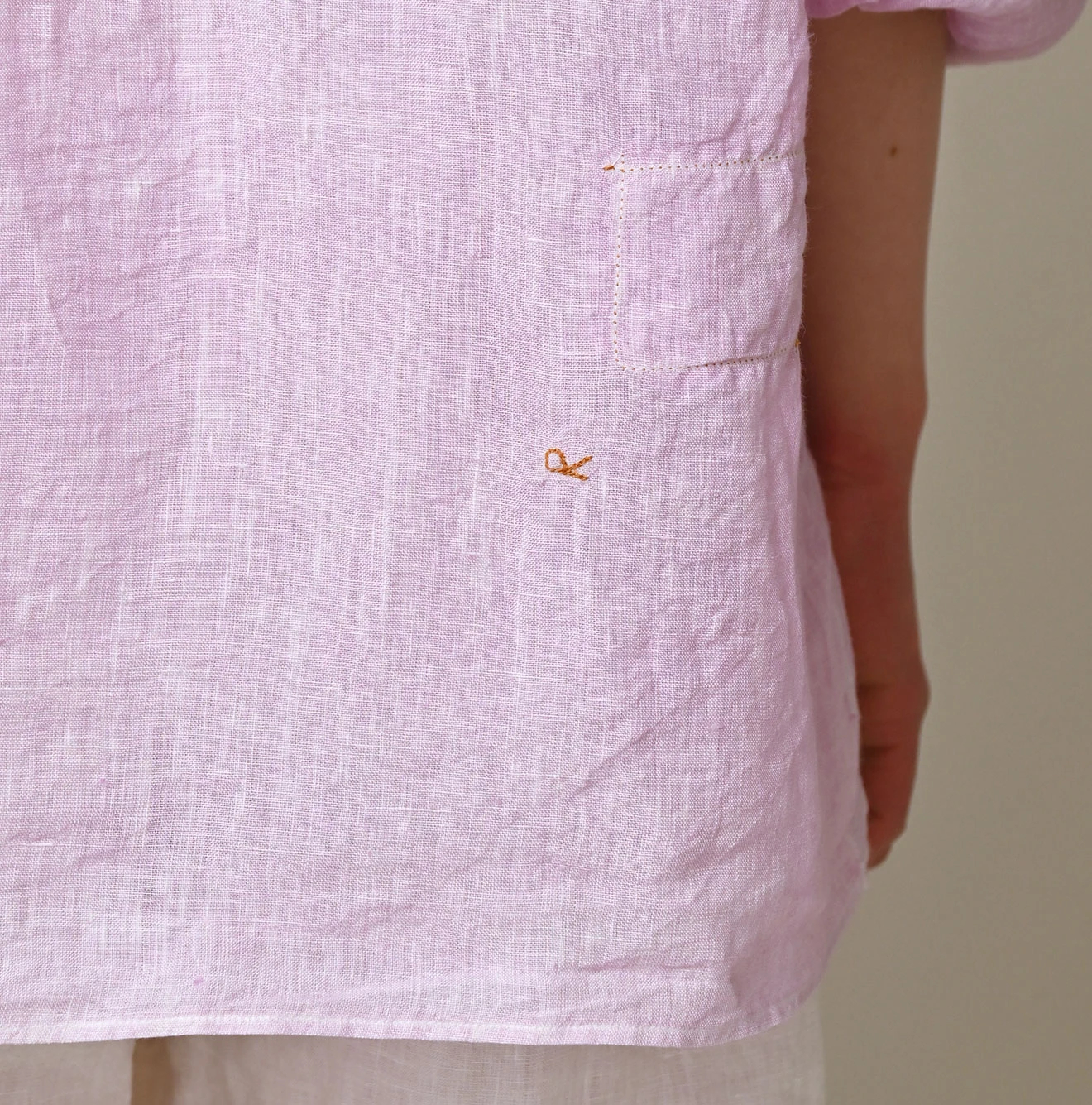 45R(フォーティファイブアール) |インドリネンの908マーチャルシャツ（45草染）