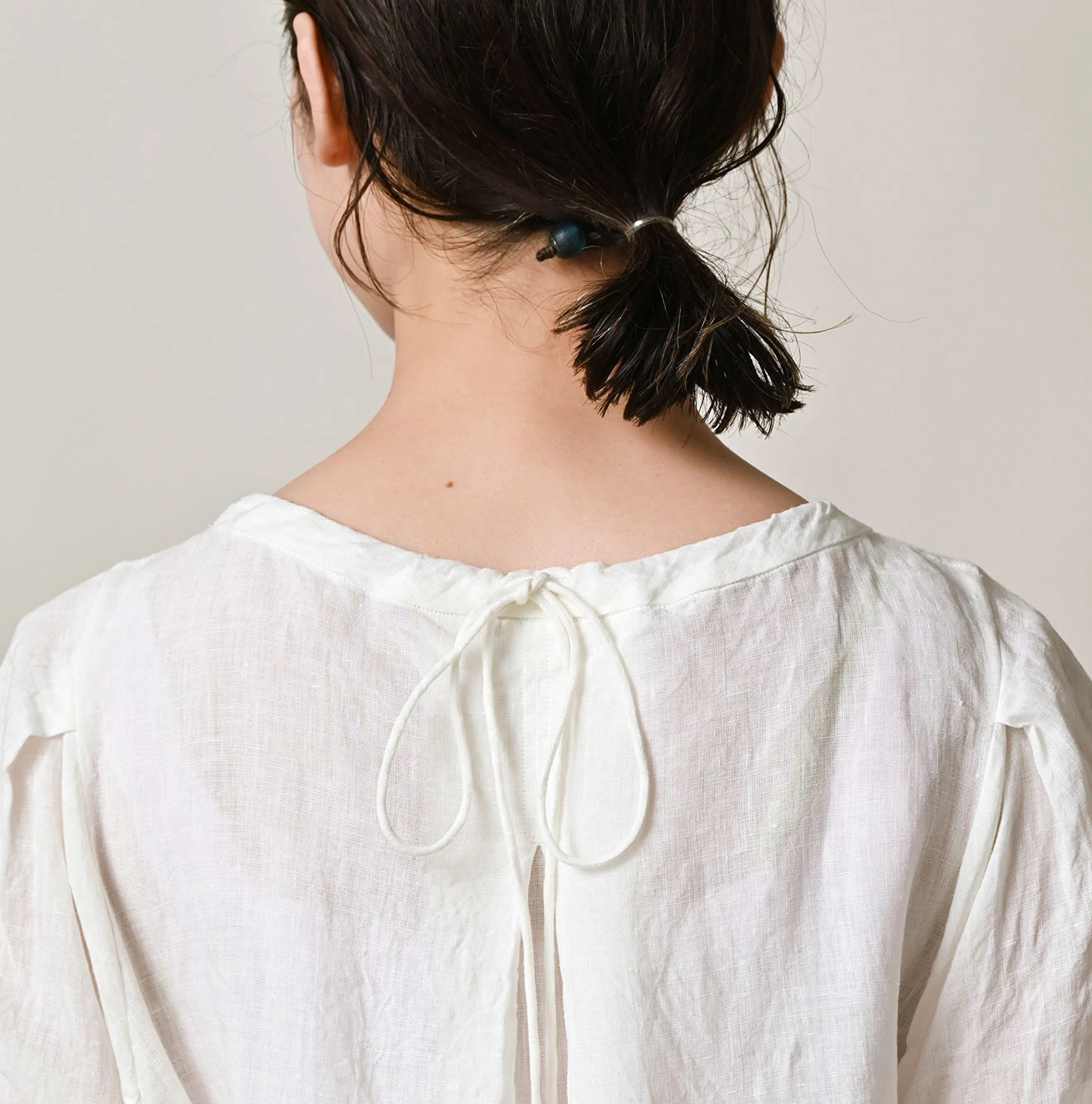 45R(フォーティファイブアール) |インドリネンのタックドレス