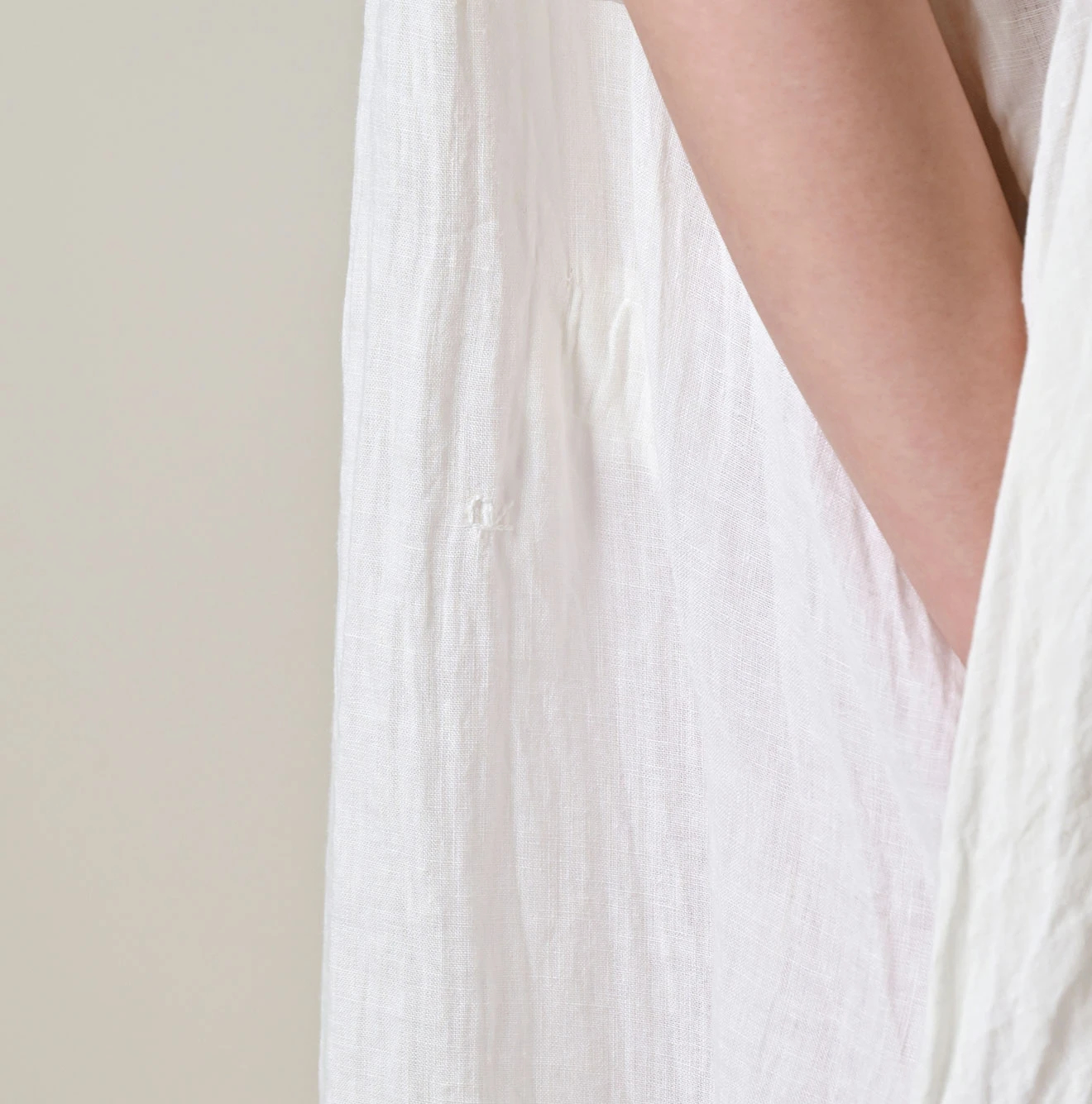 45R(フォーティファイブアール) |インドリネンのタックドレス