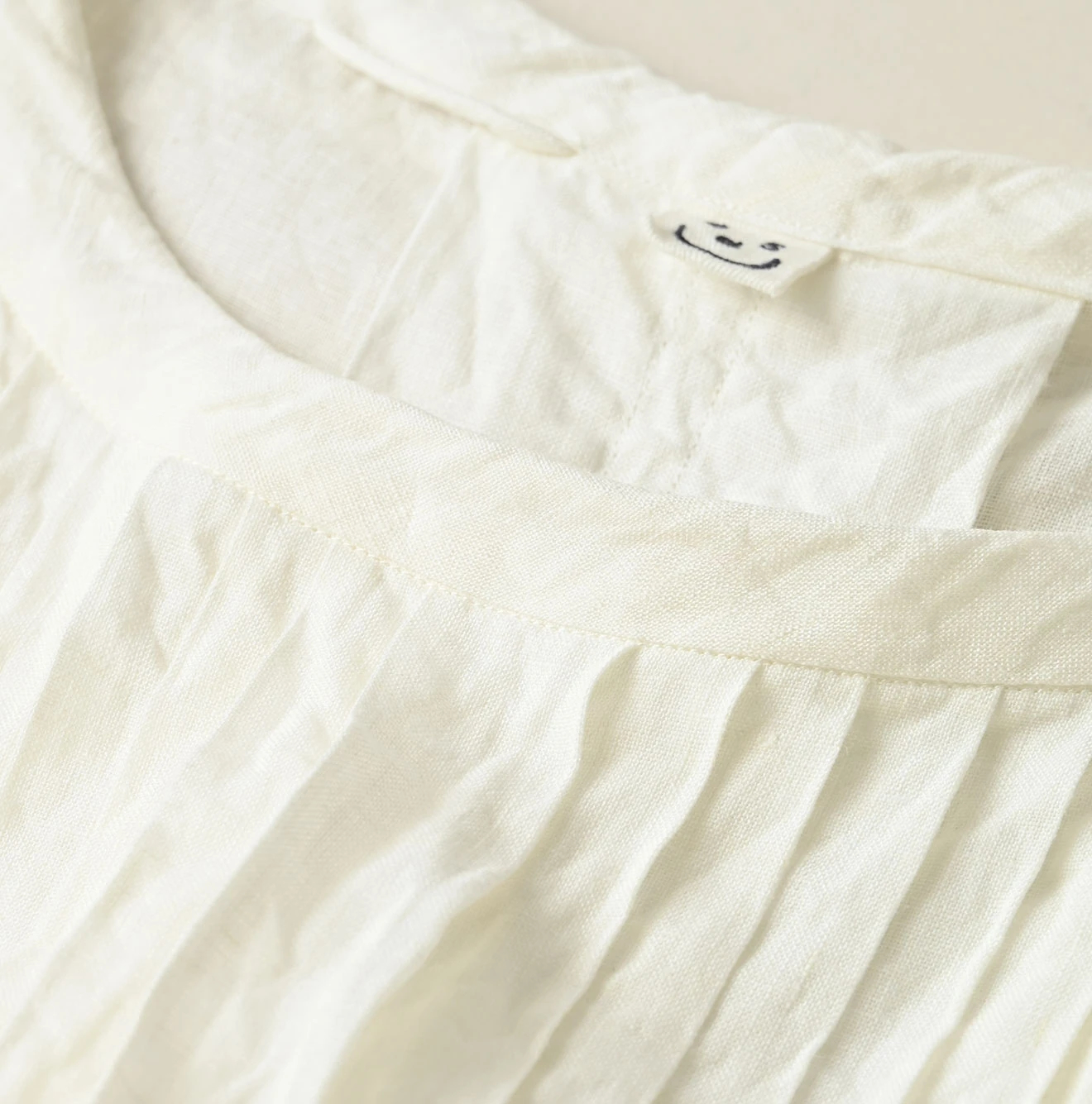 45R(フォーティファイブアール) |インドリネンのタックドレス