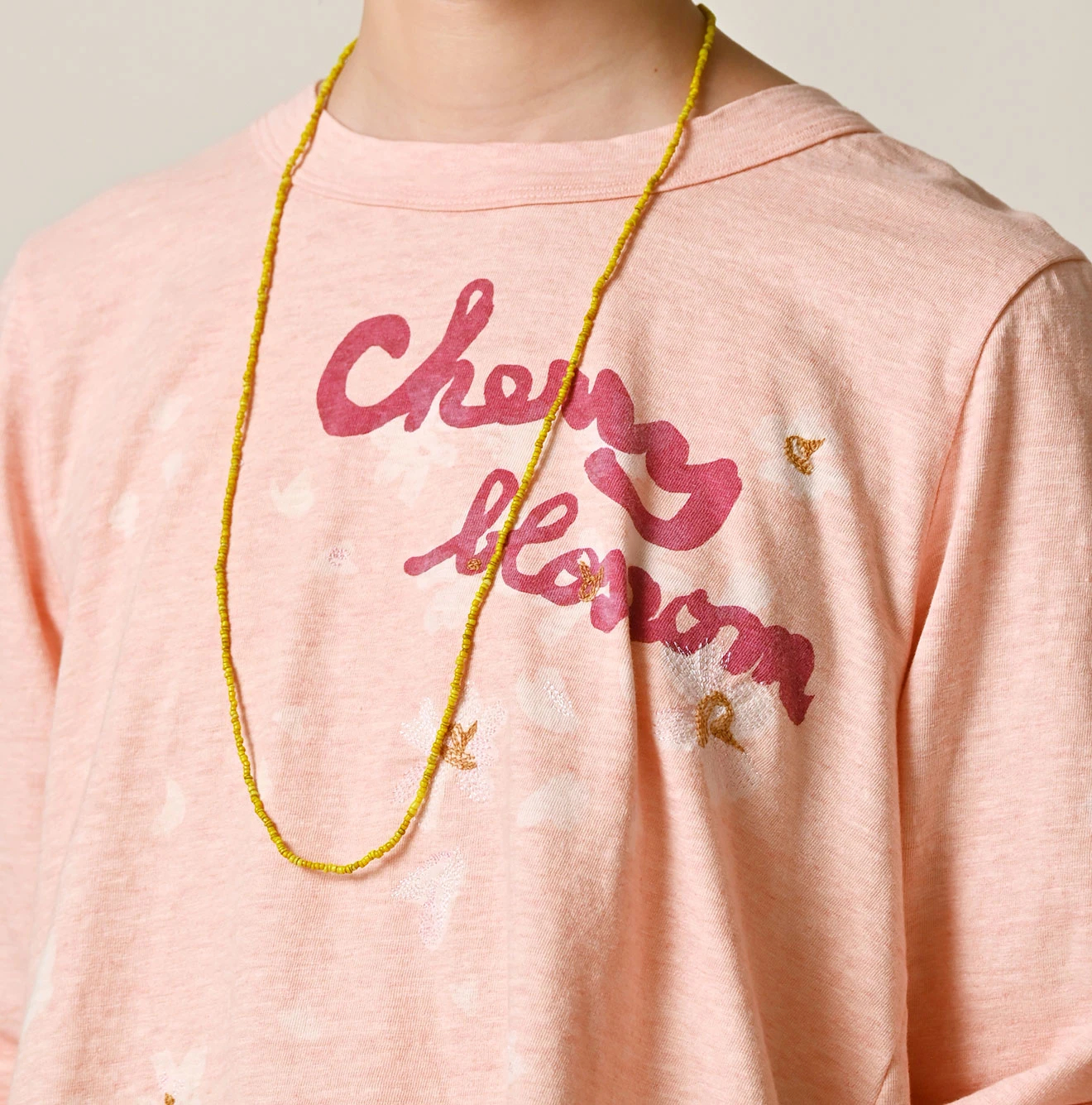 45R(フォーティファイブアール) |天竺の桜吹雪フレアTシャツ