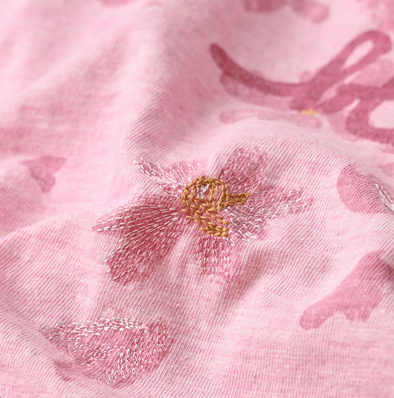 45R(フォーティファイブアール) |天竺の桜吹雪フレアTシャツ