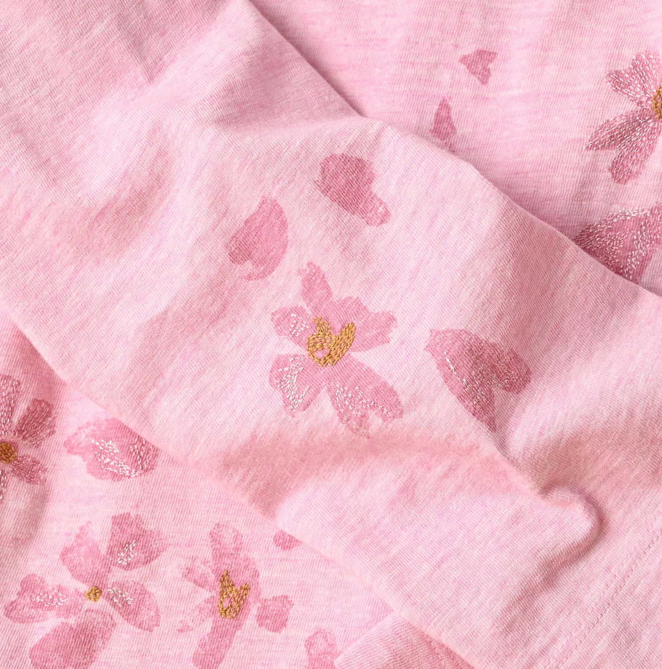 45R(フォーティファイブアール) |天竺の桜吹雪フレアTシャツ