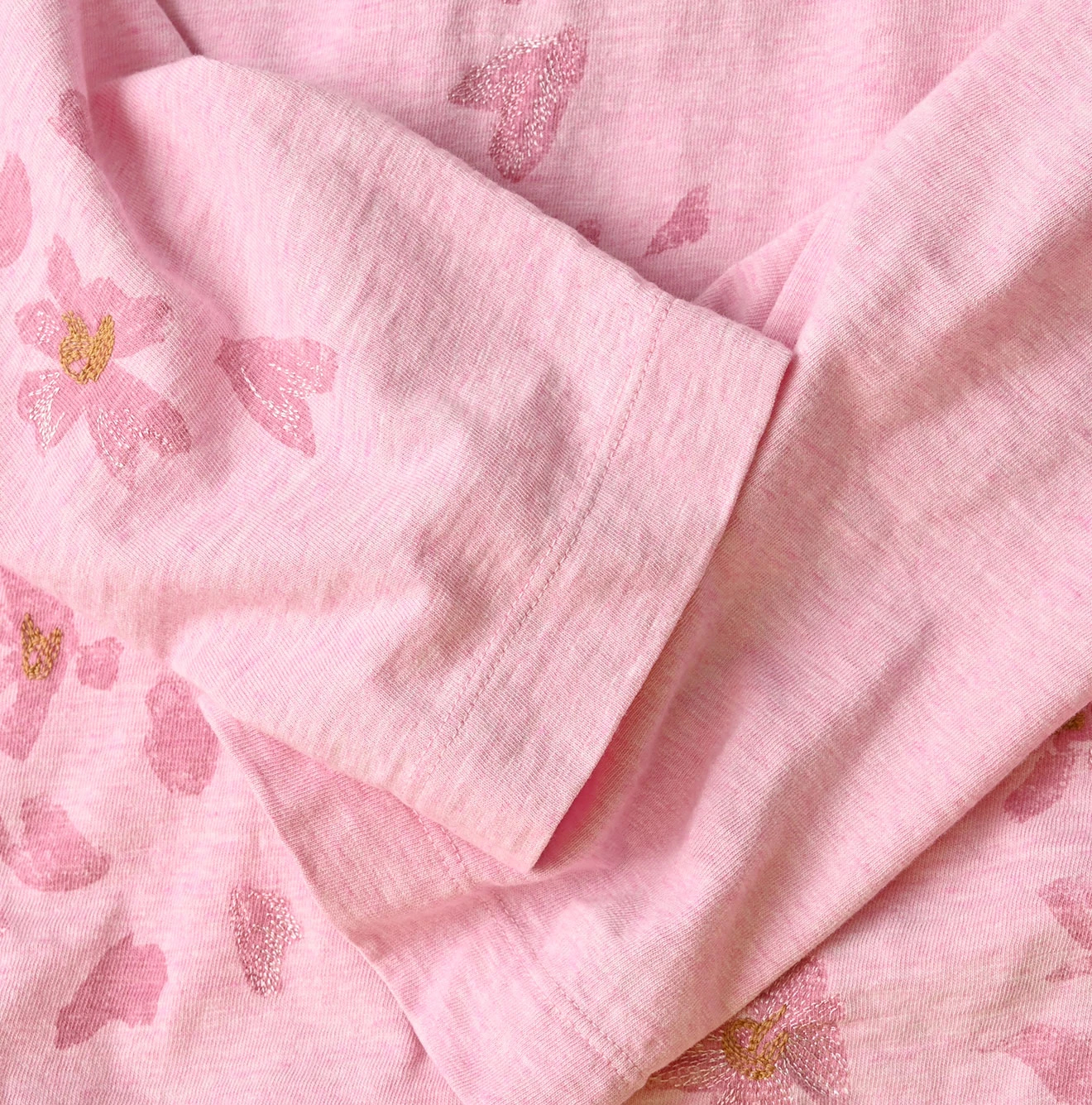 45R(フォーティファイブアール) |天竺の桜吹雪フレアTシャツ