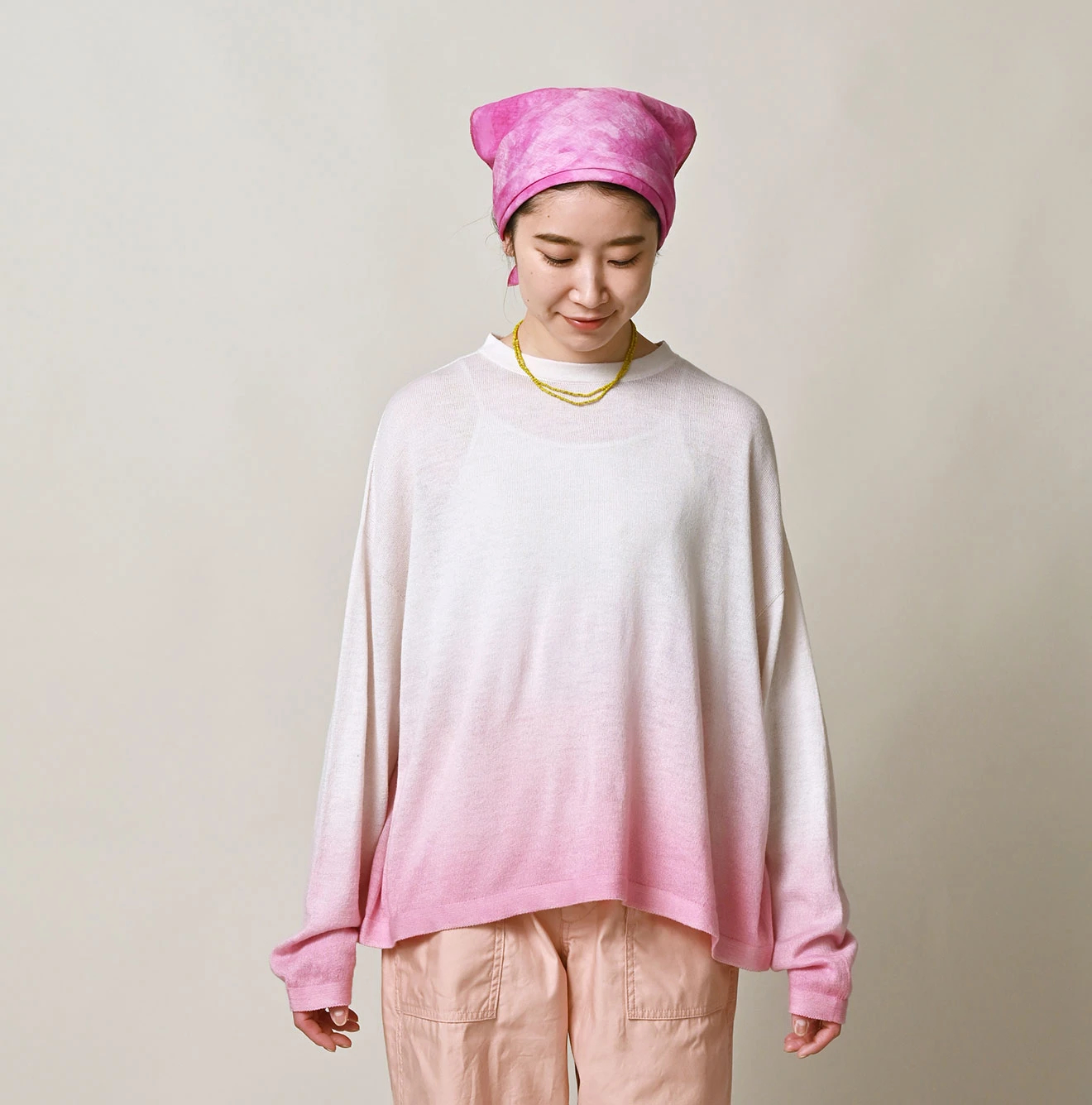 45R(フォーティファイブアール) |桜段染め超ガーゼのMシャツ