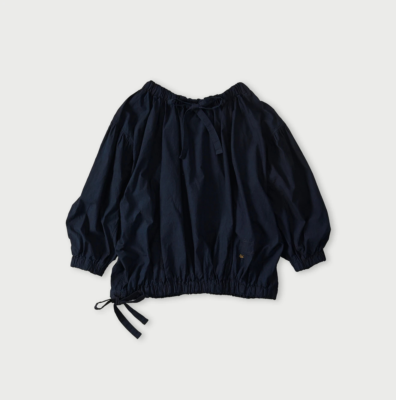 45R(フォーティファイブアール) |バチストのサックブラウス（インディゴ）