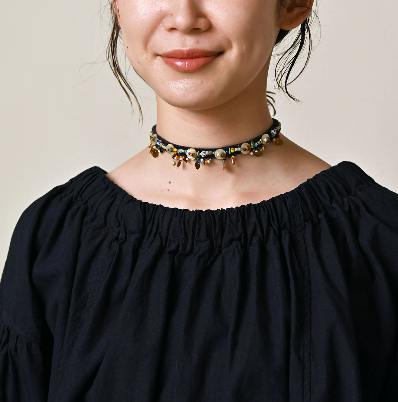 45R(フォーティファイブアール) |バチストのサックブラウス（インディゴ）