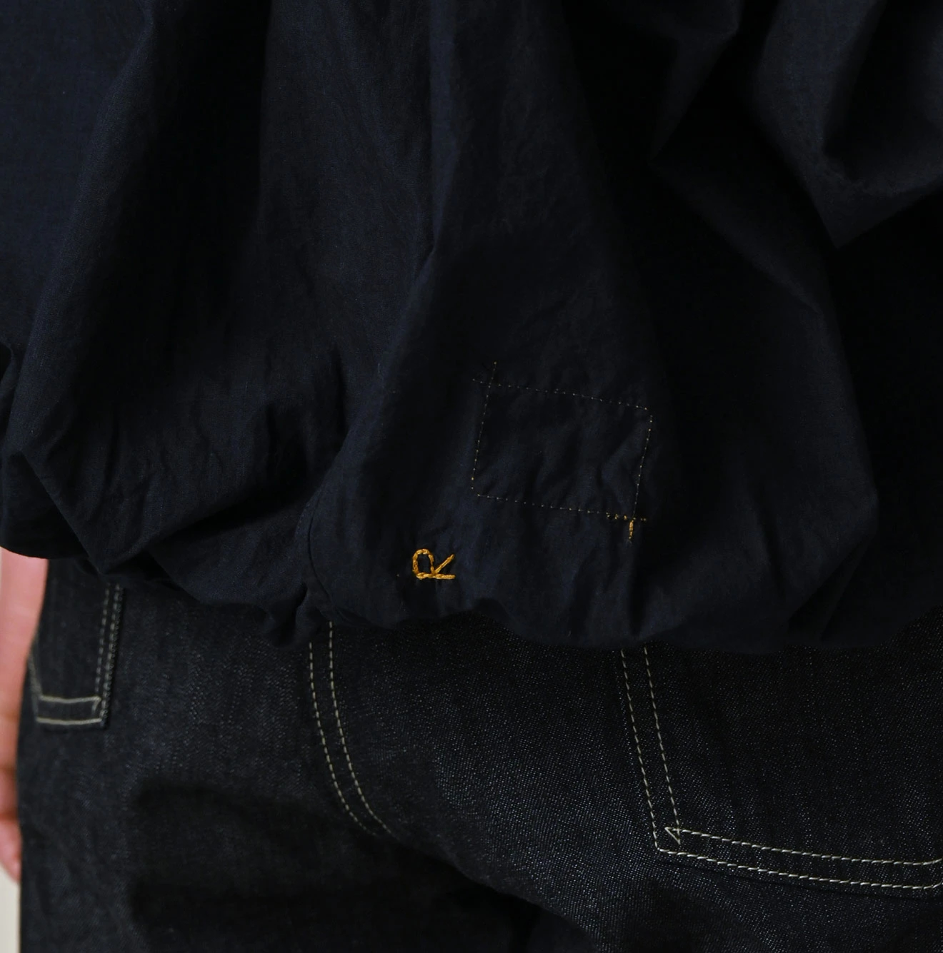 45R(フォーティファイブアール) |バチストのサックブラウス（インディゴ）