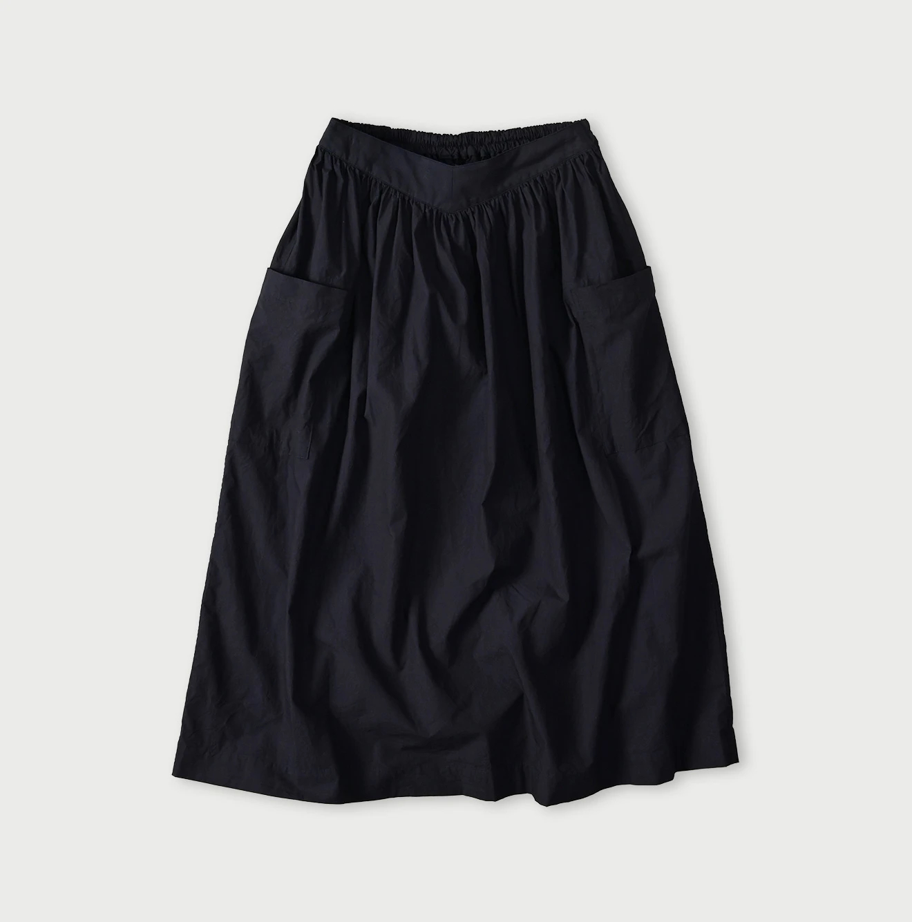 45R(フォーティファイブアール) |バチストのイージーエプロンスカート（インディゴ）