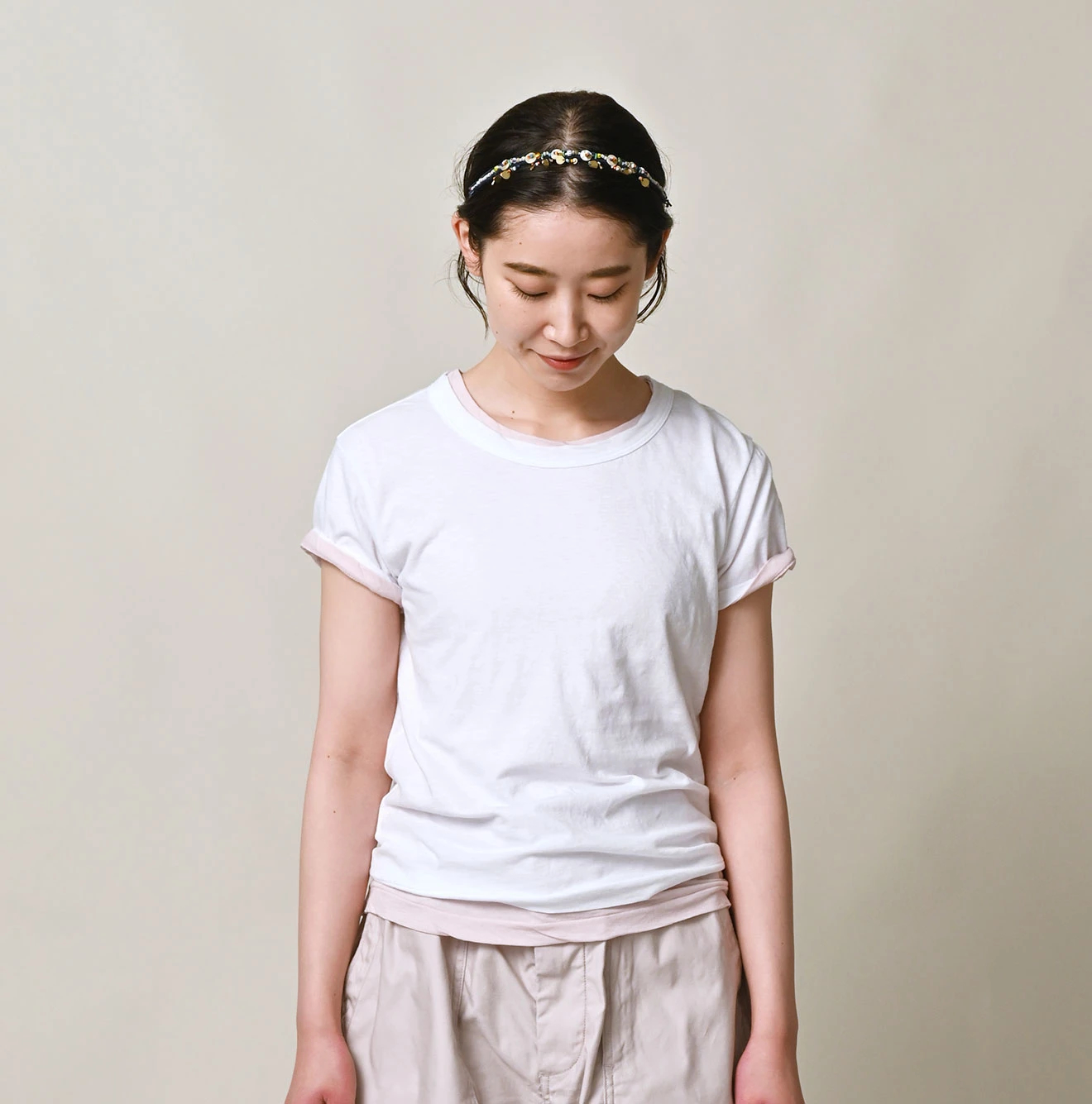 45R(フォーティファイブアール) |薄天竺のチビTシャツ