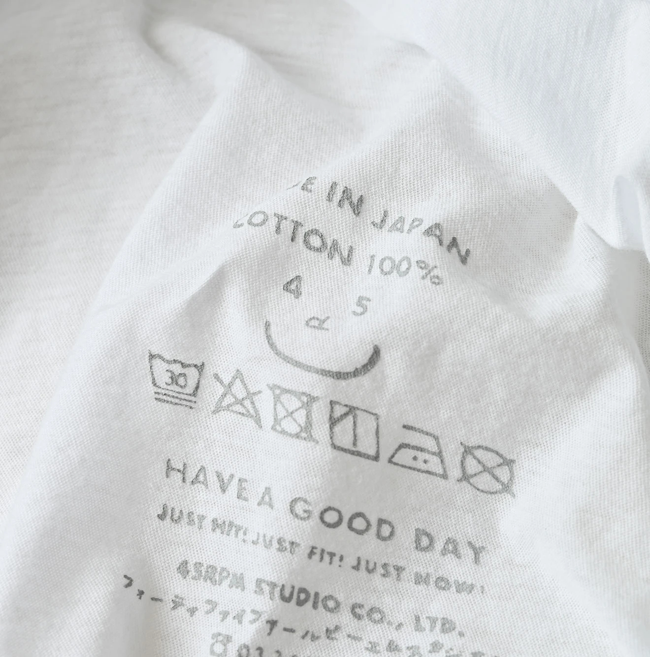 45R(フォーティファイブアール) |薄天竺のチビTシャツ