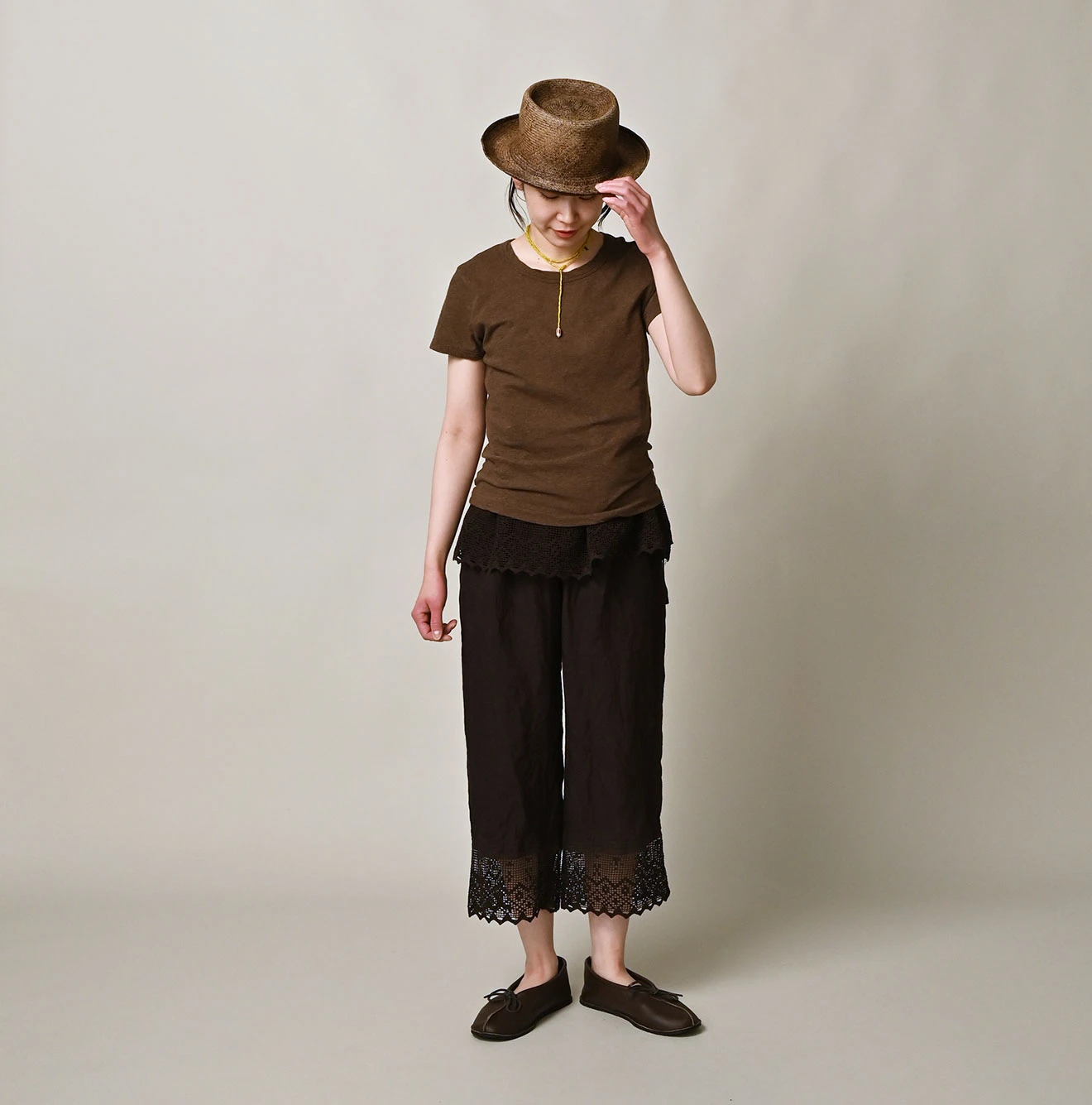 45R(フォーティファイブアール) |薄天竺のチビTシャツ（トップ）