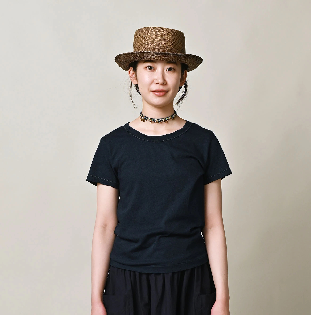 45R(フォーティファイブアール) |薄天竺のチビTシャツ（インディゴ）