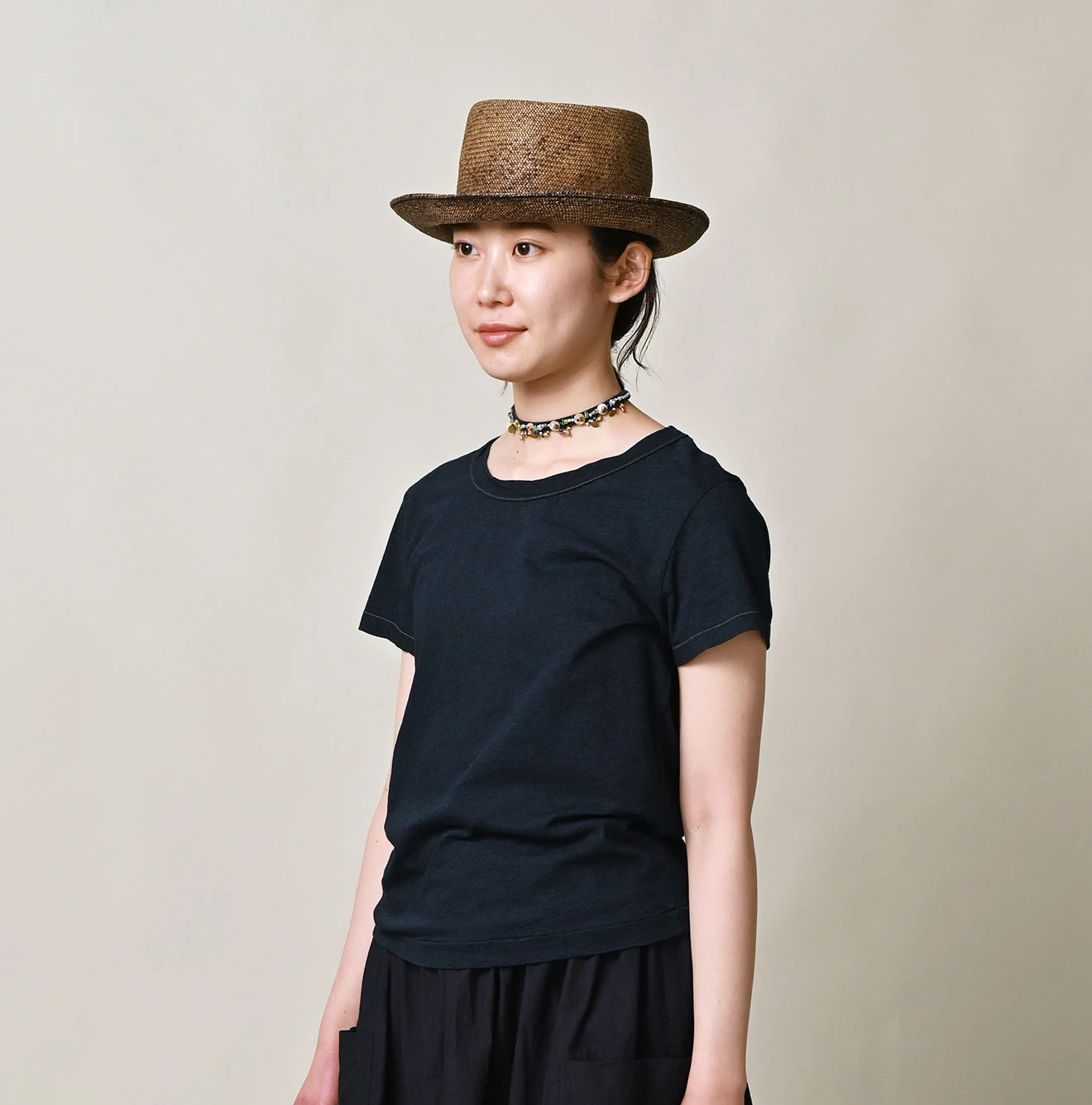 45R(フォーティファイブアール) |薄天竺のチビTシャツ（インディゴ）