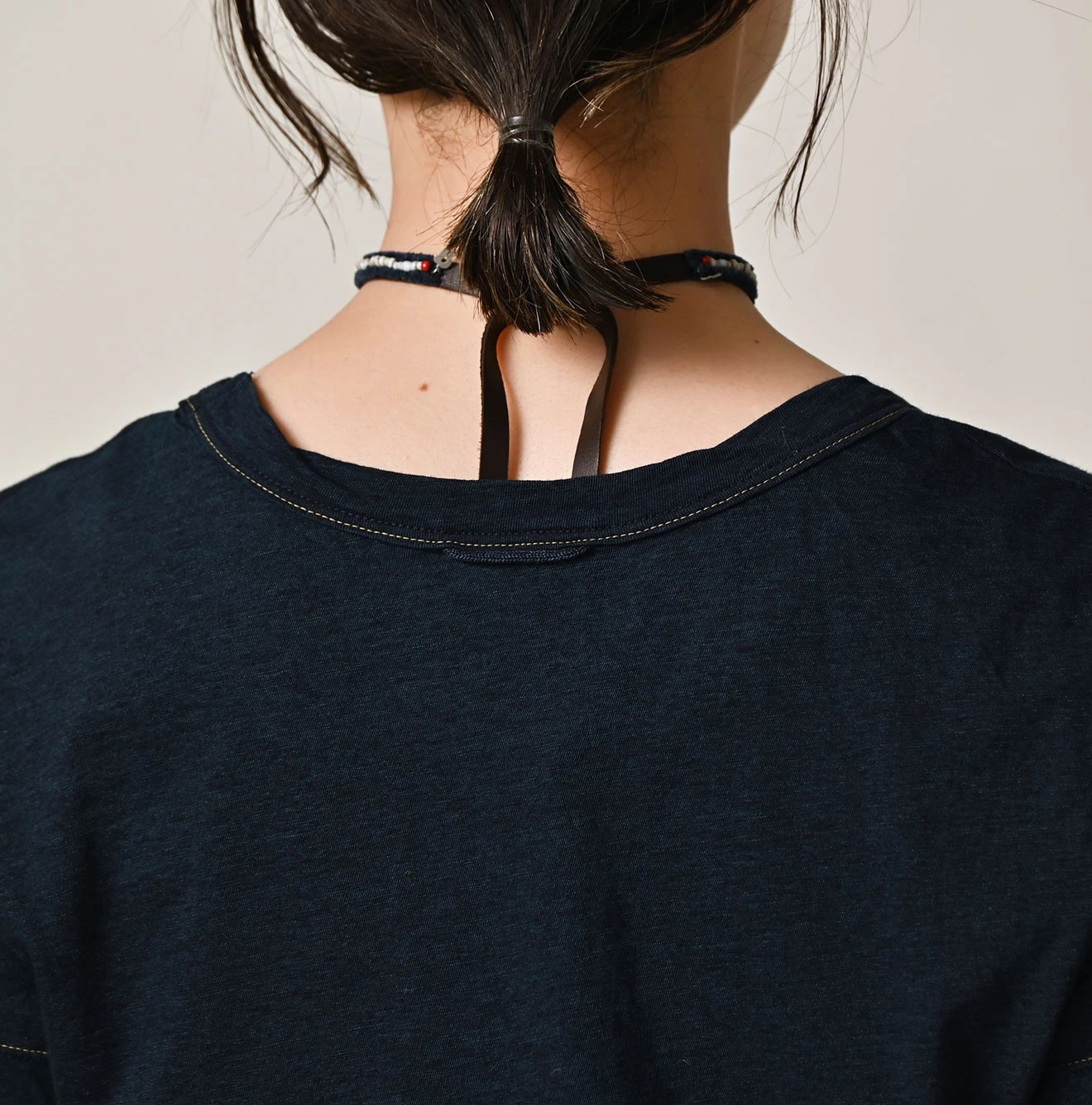 45R(フォーティファイブアール) |薄天竺のチビTシャツ（インディゴ）