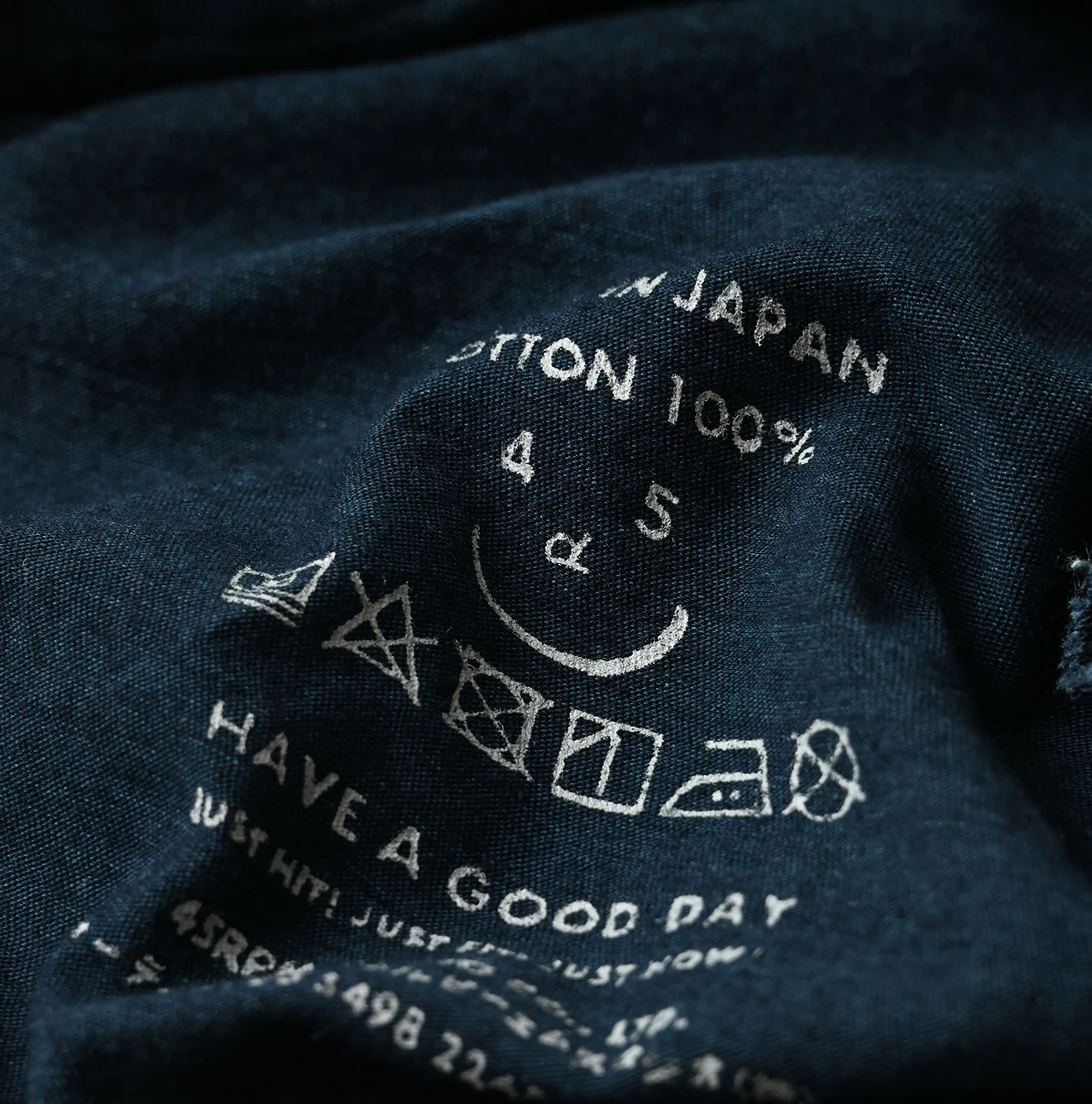 45R(フォーティファイブアール) |薄天竺のチビTシャツ（インディゴ）