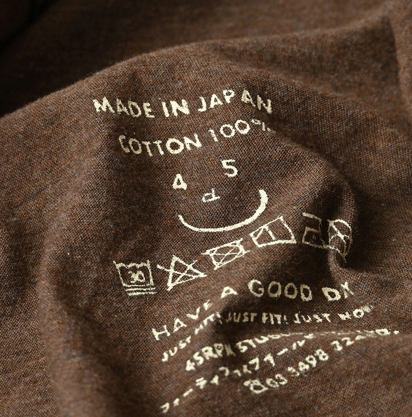 45R(フォーティファイブアール) |薄天竺のVネックチビTシャツ（トップ）