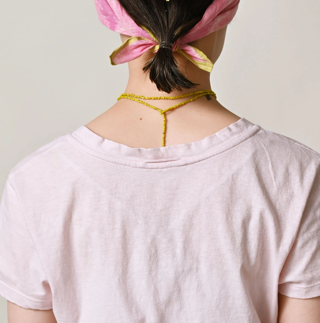 45R(フォーティファイブアール) |薄天竺のVネックチビTシャツ