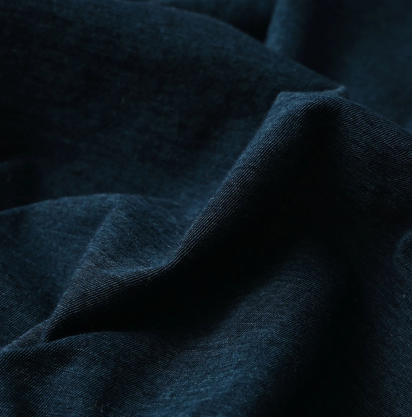 45R(フォーティファイブアール) |薄天竺のVネックチビTシャツ（インディゴ）