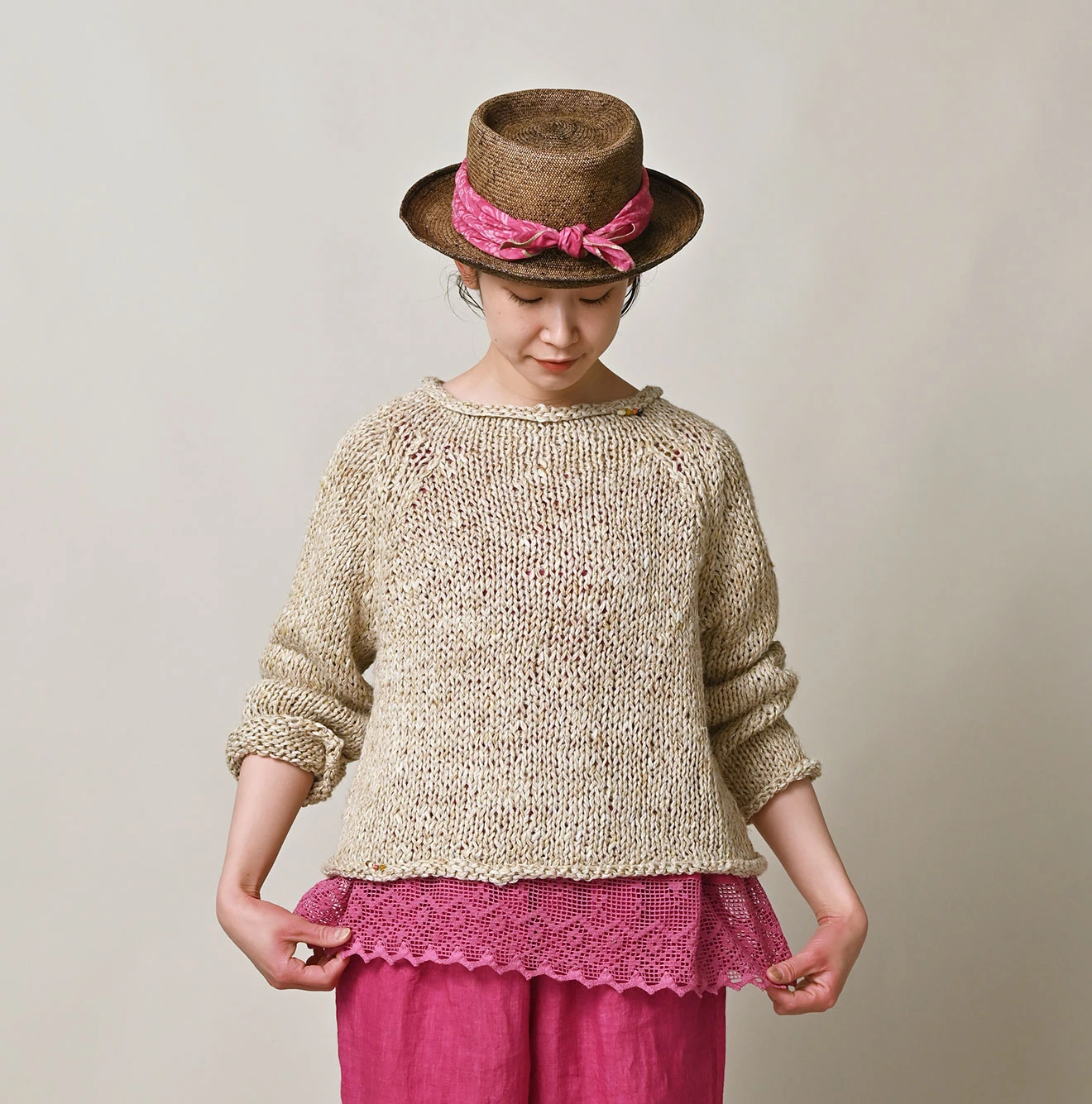 45R(フォーティファイブアール) |ざっくりリネンのセーター