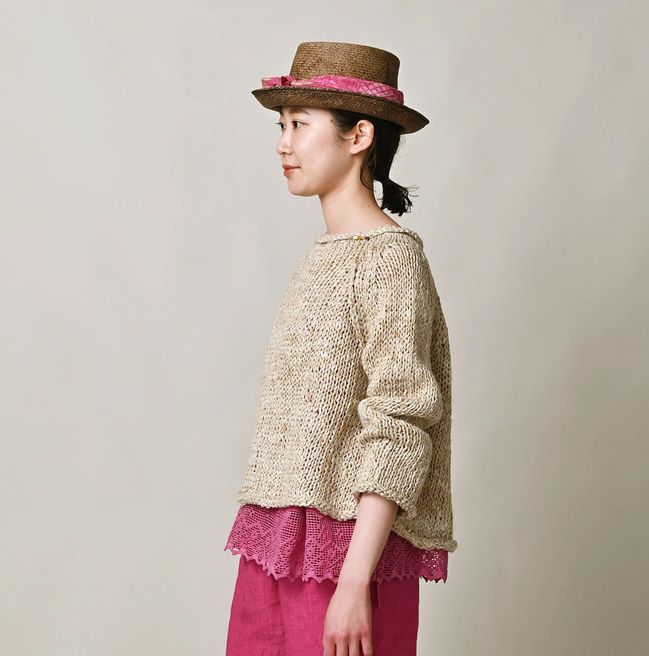 45R(フォーティファイブアール) |ざっくりリネンのセーター